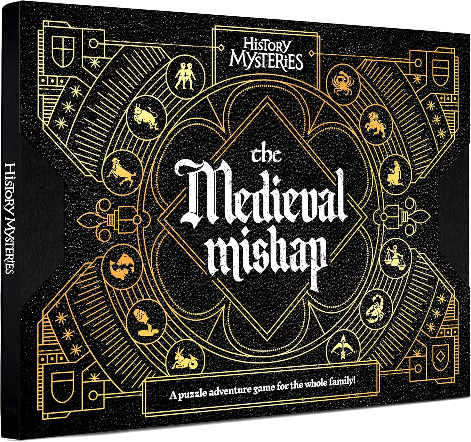 History Mysteries The Medieval Mishap Immersive Puzzle Game Perfect for Family Game Night, Solo Players or Party Groups. Escape Room with Online Play. 1 to 5 Players, Ages 8+