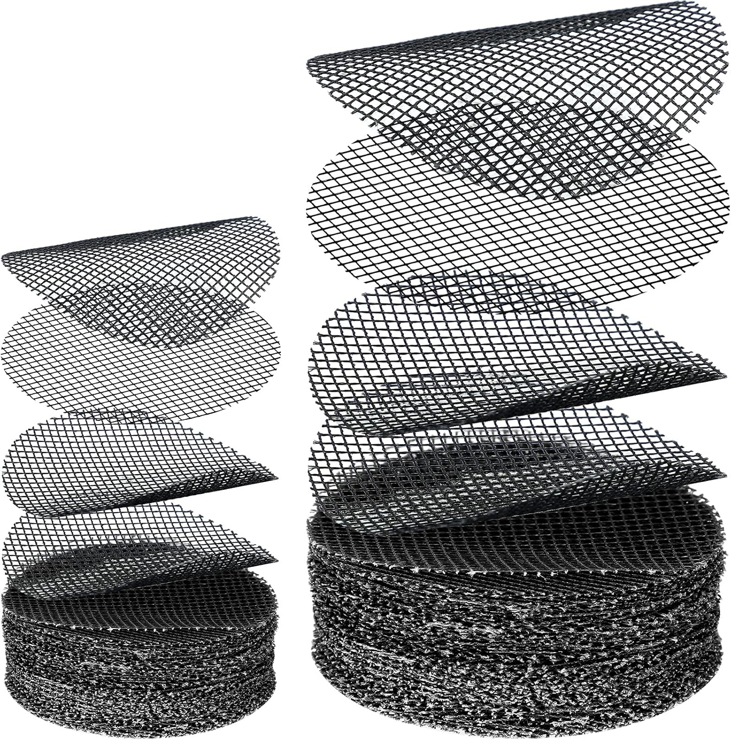 Shappy 200 Pieces Round Mesh for Plant Pot Gardening Pad Plant Mesh Pad Bonsai Flower Drainage Hole Screens Bonsai Pot Bottom Mat for Garden Prevent Soil Loss Anti