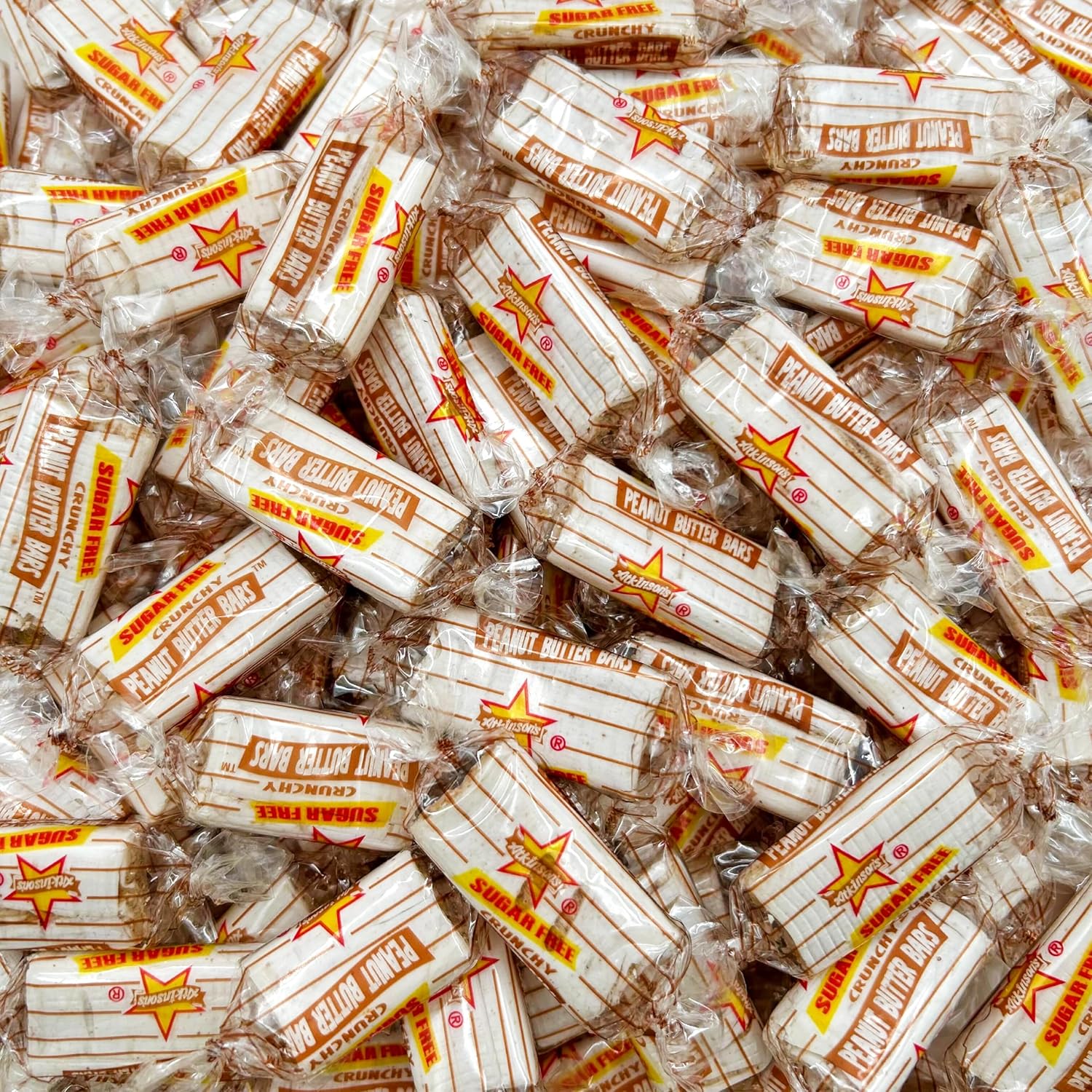 Atkinson's Sugar-Free Peanut Butter Candy Bars (1 Pound Bag - Approx. 70 Count)