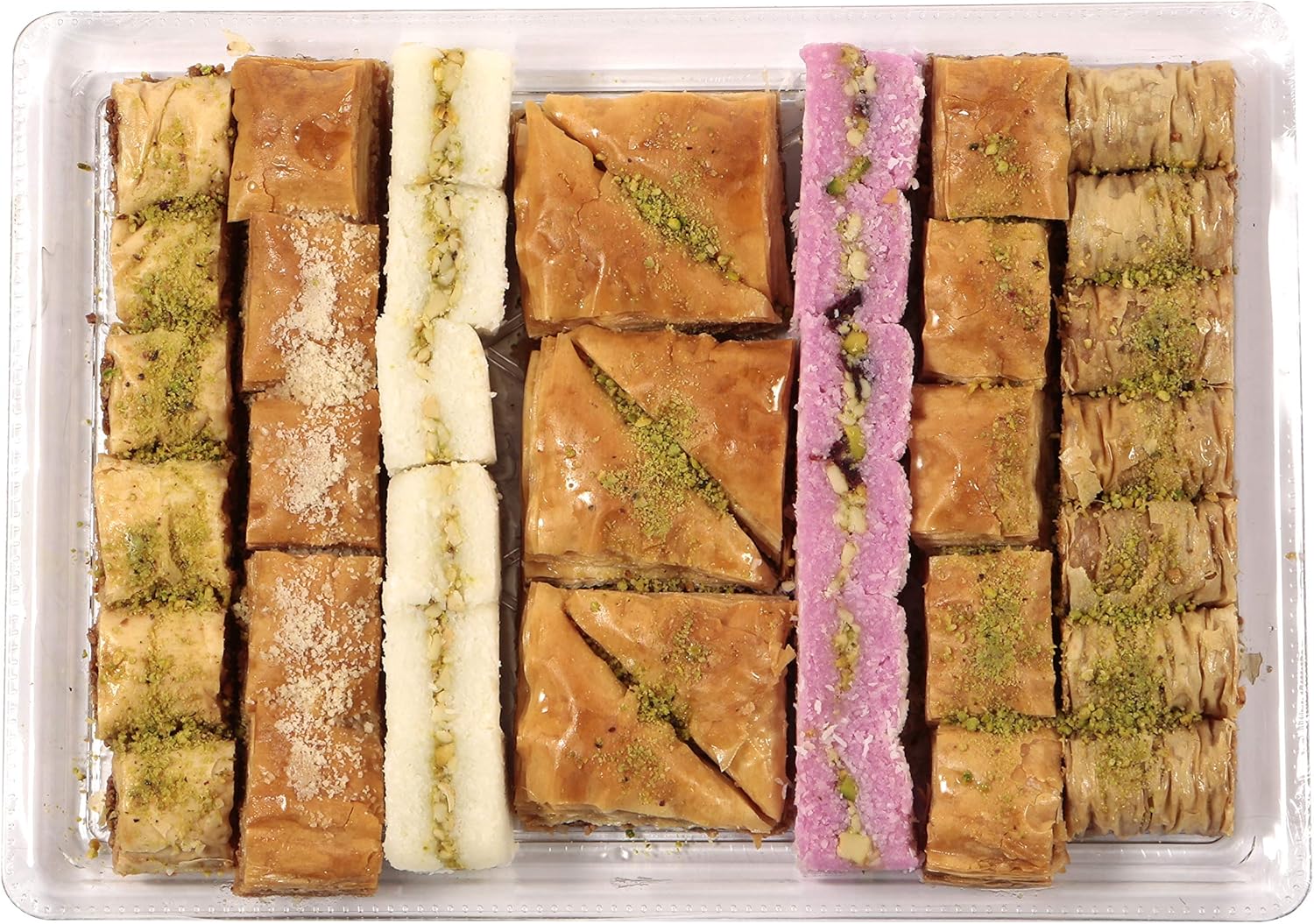 Dorri - Baklava Premium Assorted 1kg | Luxurious Handmade Baklava with Premium Nuts, Including Coconut Pistachio & Coconut Cranberry (Available from 250g to 1kg)