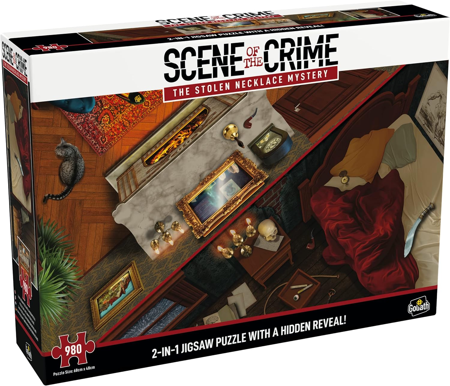 Scene of the Crime: The Stolen Necklace Mystery | 2-in-1 Jigsaw Puzzle with a Hidden Reveal! | Put the Pieces Together to Solve the Mystery | Ages 14+