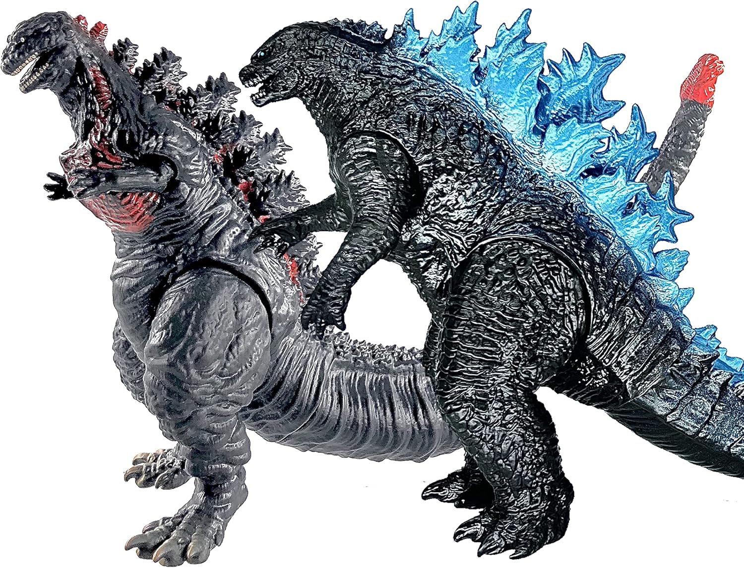 TwCare Set of 2 Dinosaur Shin Figure King of The Monsters Toys, 2021 Dragon Movable Joints Action Movie Series Soft Vinyl, Carry Bag