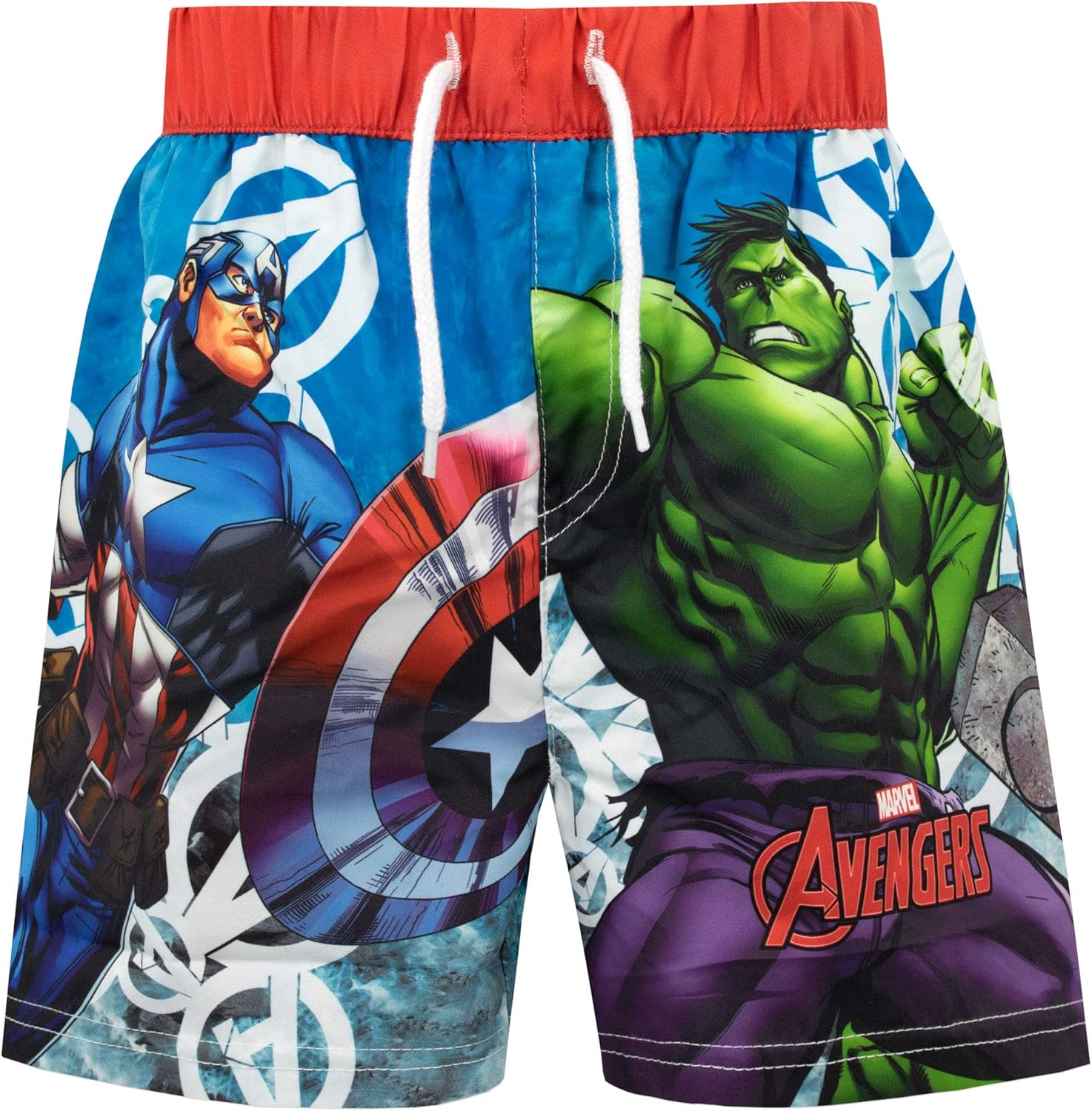 Marvel Avengers Swim Shorts | Iron Man and Hulk Boys Swimming Trunks | Boys' Swim Shorts & Trunks | Ages 2 to 10 Years
