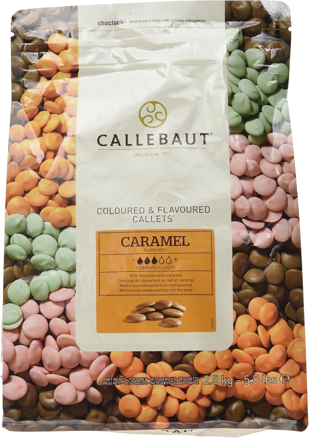 Callebaut Milk Chocolate Callets with Real Caramel 2.5 kg