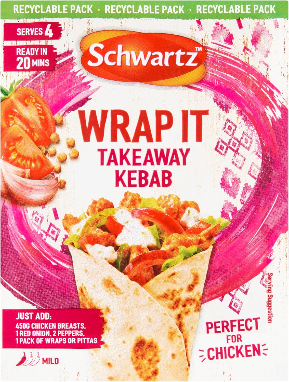 Schwartz Wrap It Takeaway Kebab, 30g