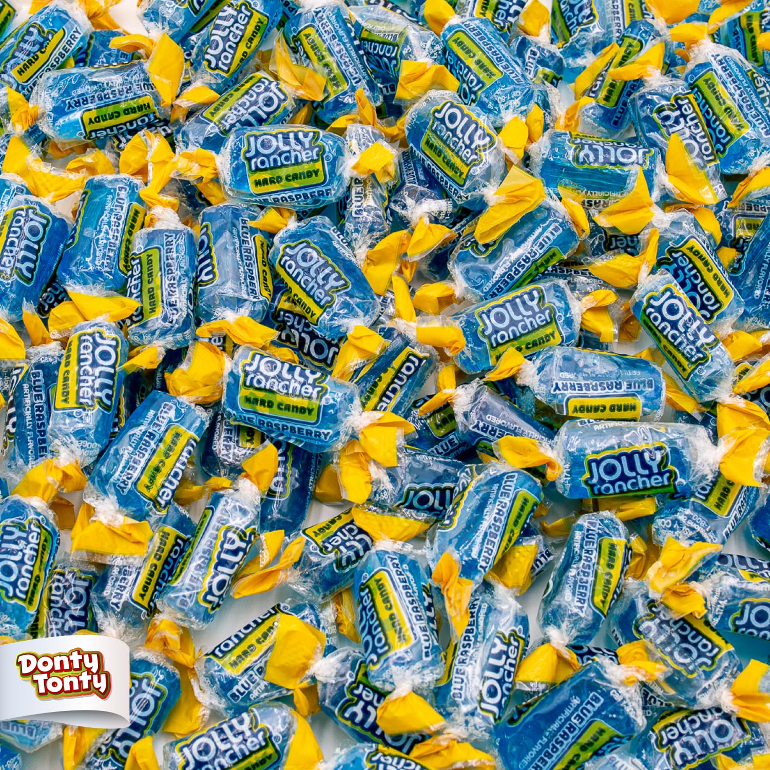 BLUE RASPBERRY JOLLY RANCHER Hard Candy Original Flavor 1 lb - Bulk Bag, Individually Wrapped (74 Pieces)