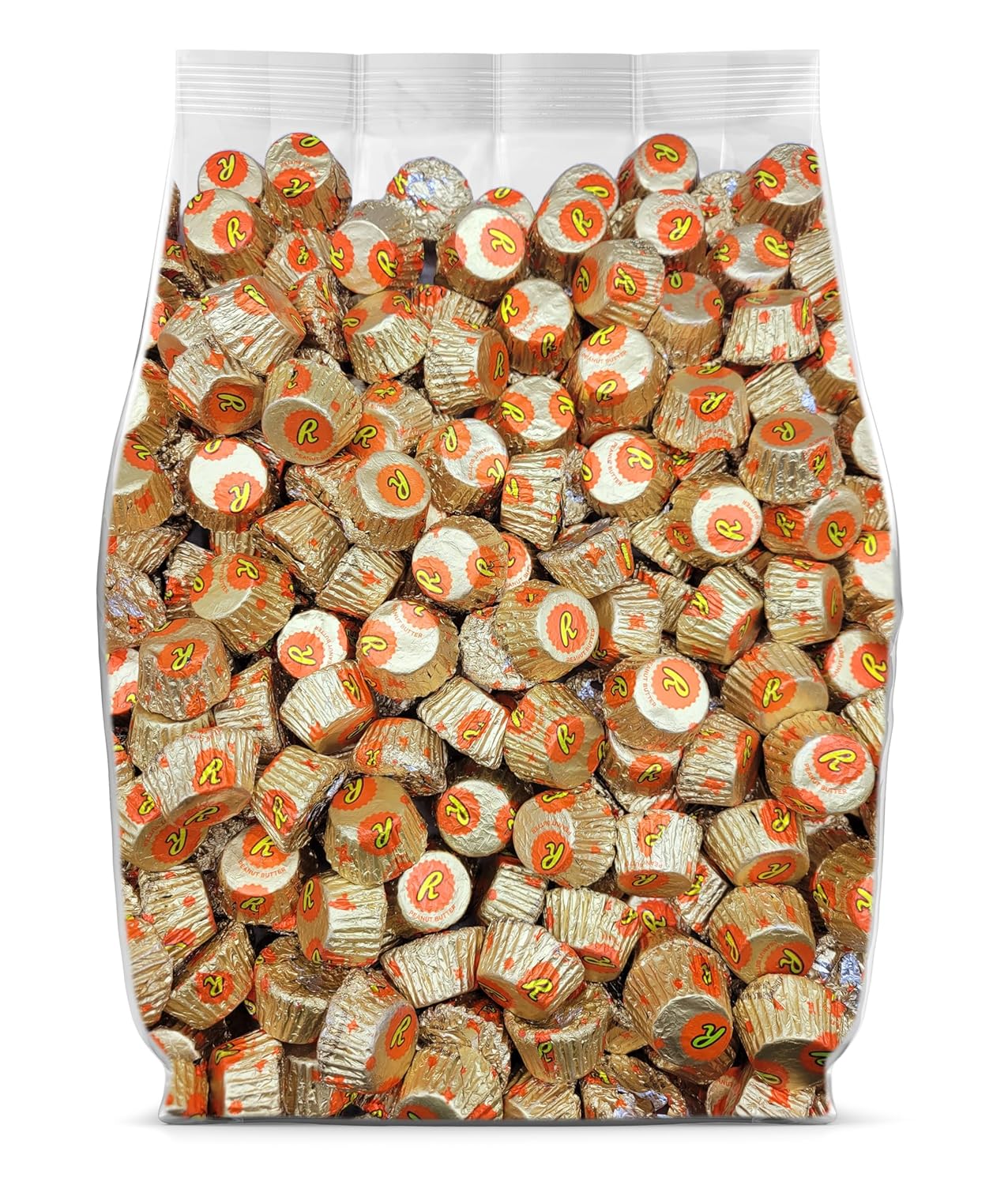 ReesesPeanut Butter Miniature Cups - 90 Individually Wrapped Milk Chocolate Candy Reese Miniature Peanut Butter Cups Bulk - 2 Pounds Bulk Chocolate Pack