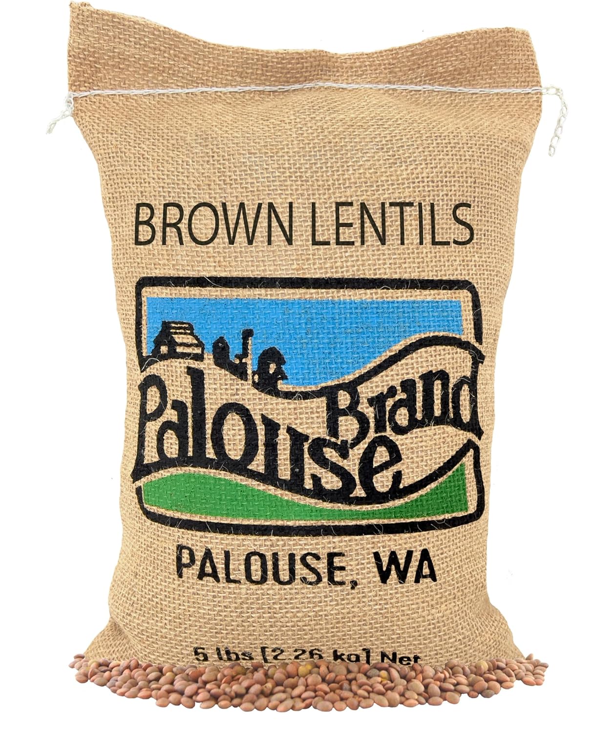 Certified Glyphosate Residue Free Brown Lentils | 5 LBS | Desiccant Free | Sproutable | Non-GMO Project Verified | Kosher