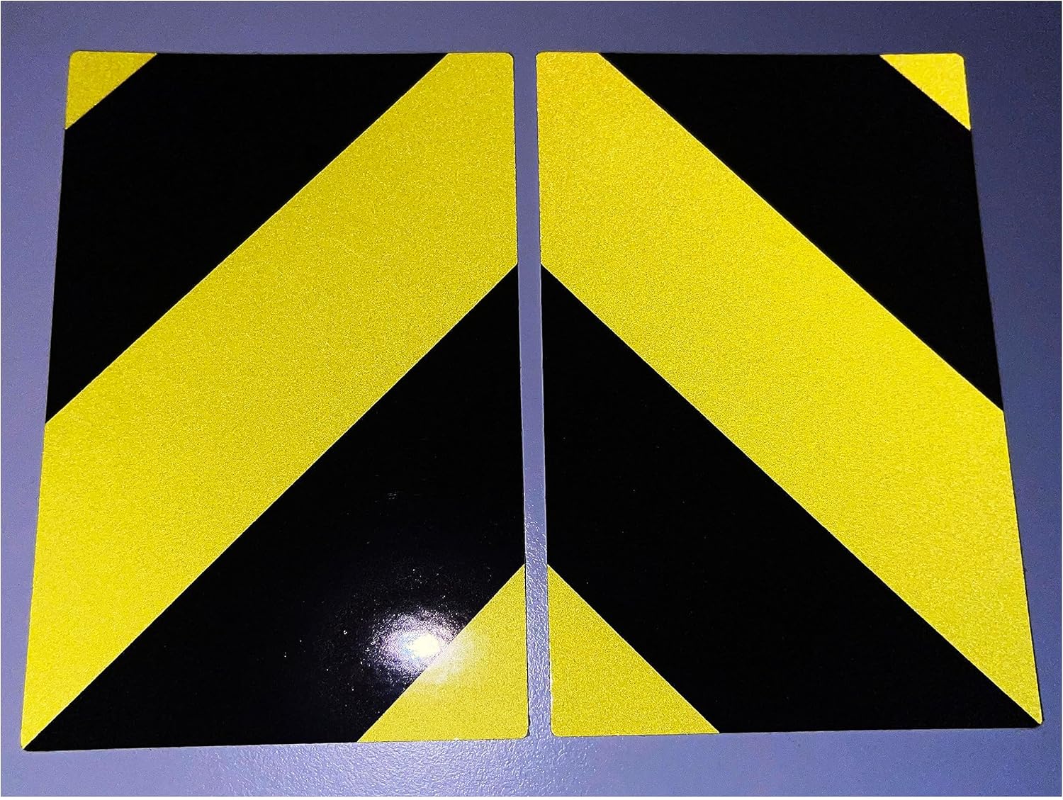 Reflective Chevron Sheets Car Truck Van Trailer Stickers - Yellow/Black