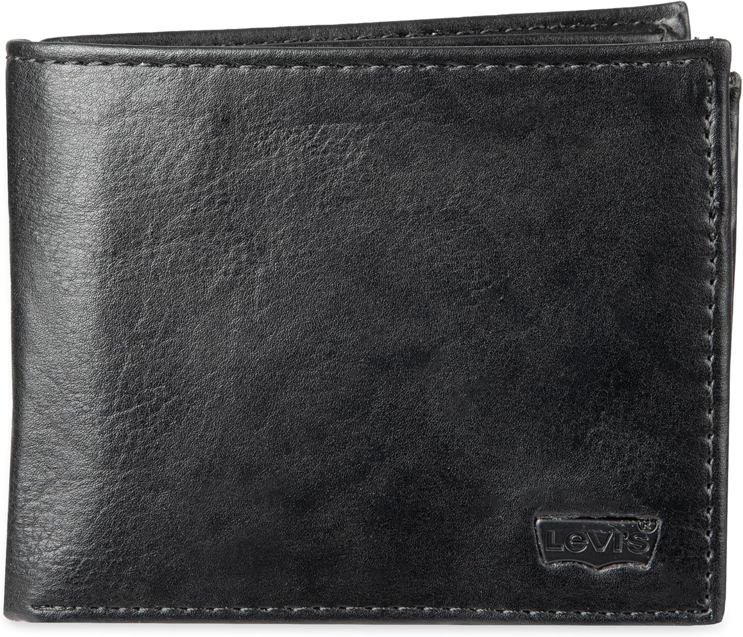 Levi's Men's Extra Capacity Slimfold Wallet with Multiple Card Slots and ID Window