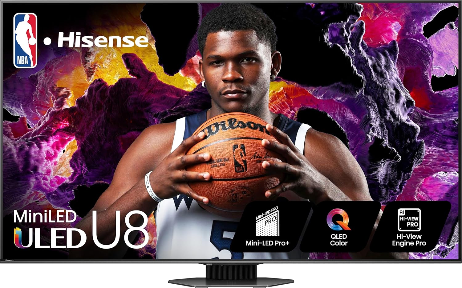 Hisense 85-Inch Class U8 Series Mini-LED ULED 4K UHD Google Smart TV (85U8N) - QLED, Dolby Vision IQ, Dolby Atmos, Full Array Local Dimming Pro, 144Hz Game Mode Pro, Alexa Compatibility