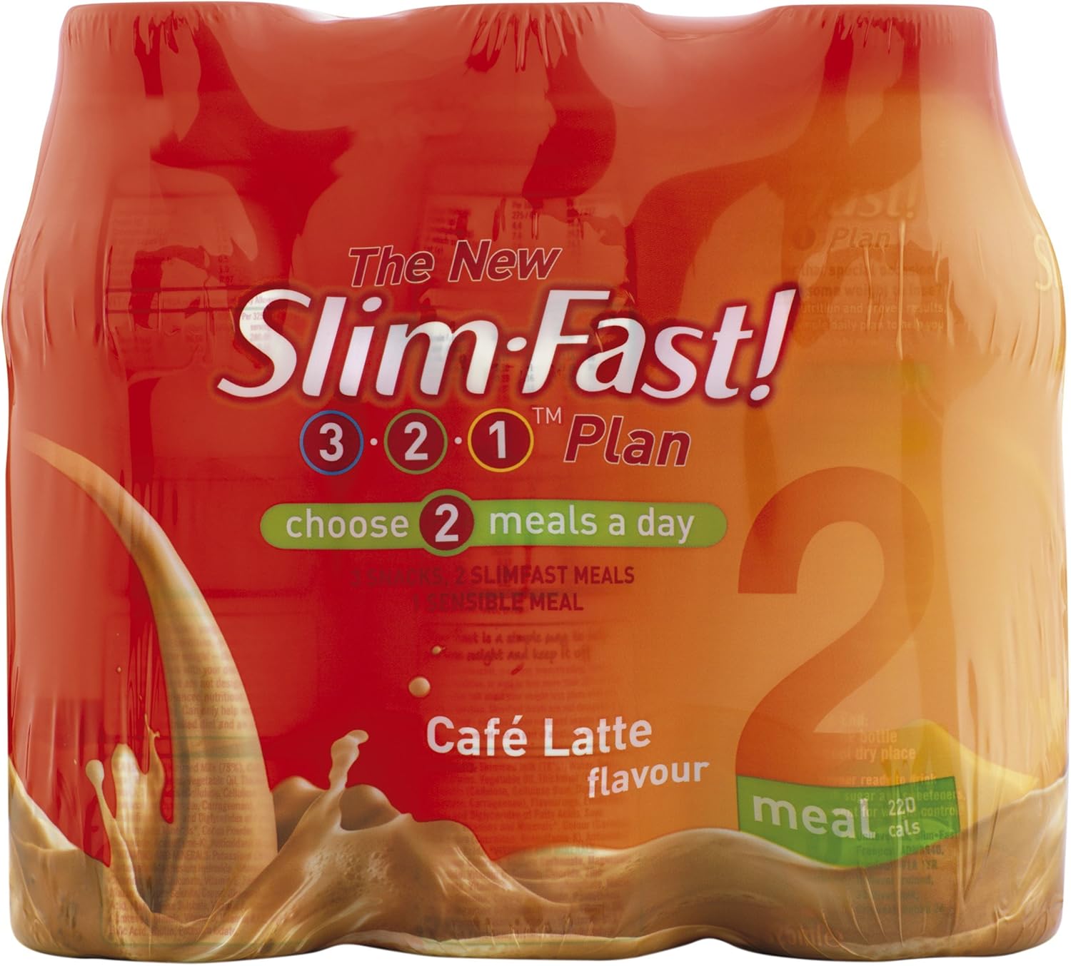 Slim.fast! Cafe Latte Shake 6 x 325ml