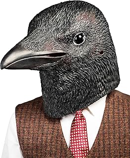 Creepy Party Halloween Mask Black Crow Masks Novelty Halloween Costume Party Animal Bird Face Crow Head Mask