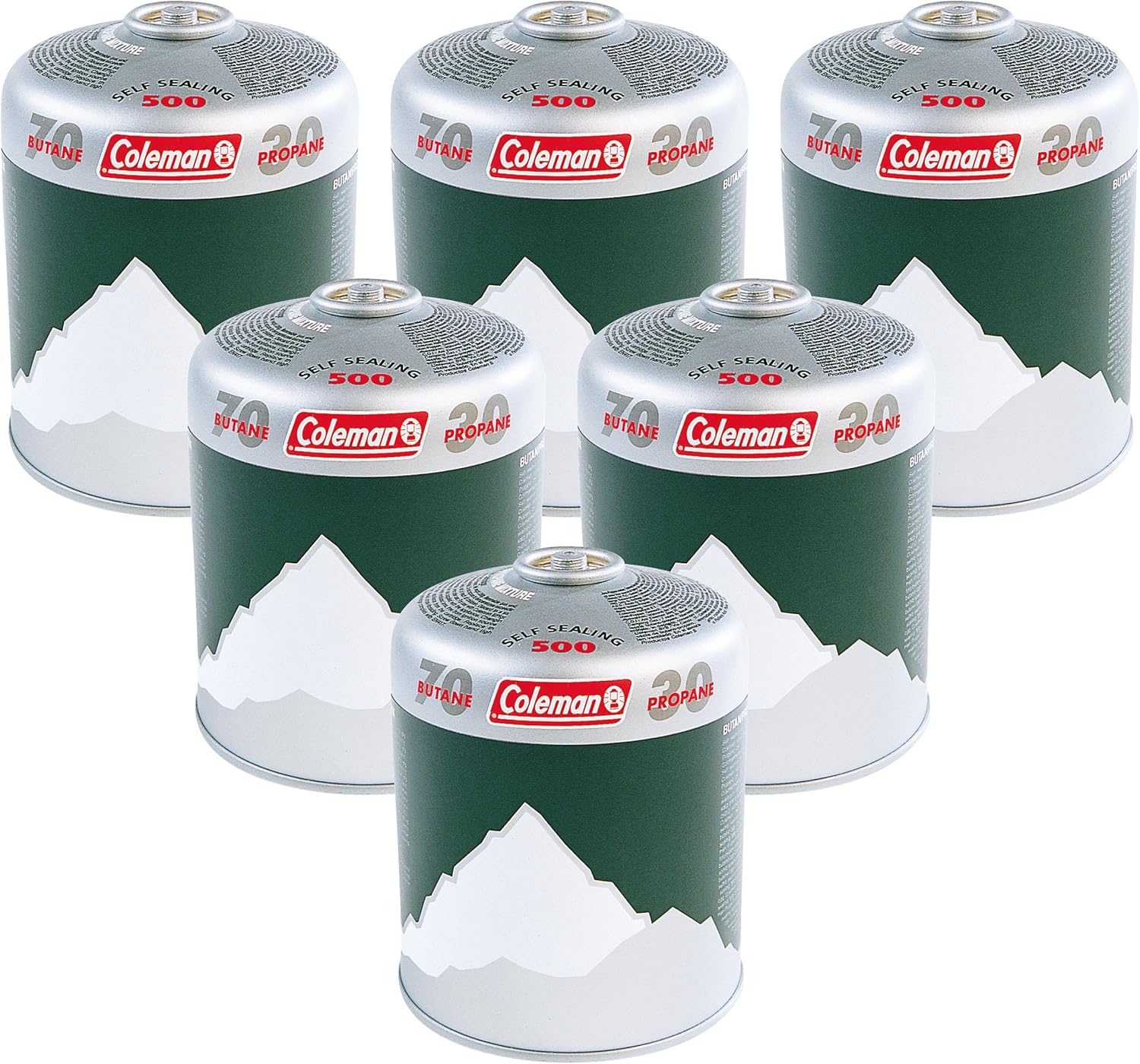 Coleman Extra Value 6 x C500 Gas Cartridge (Pack of 6)