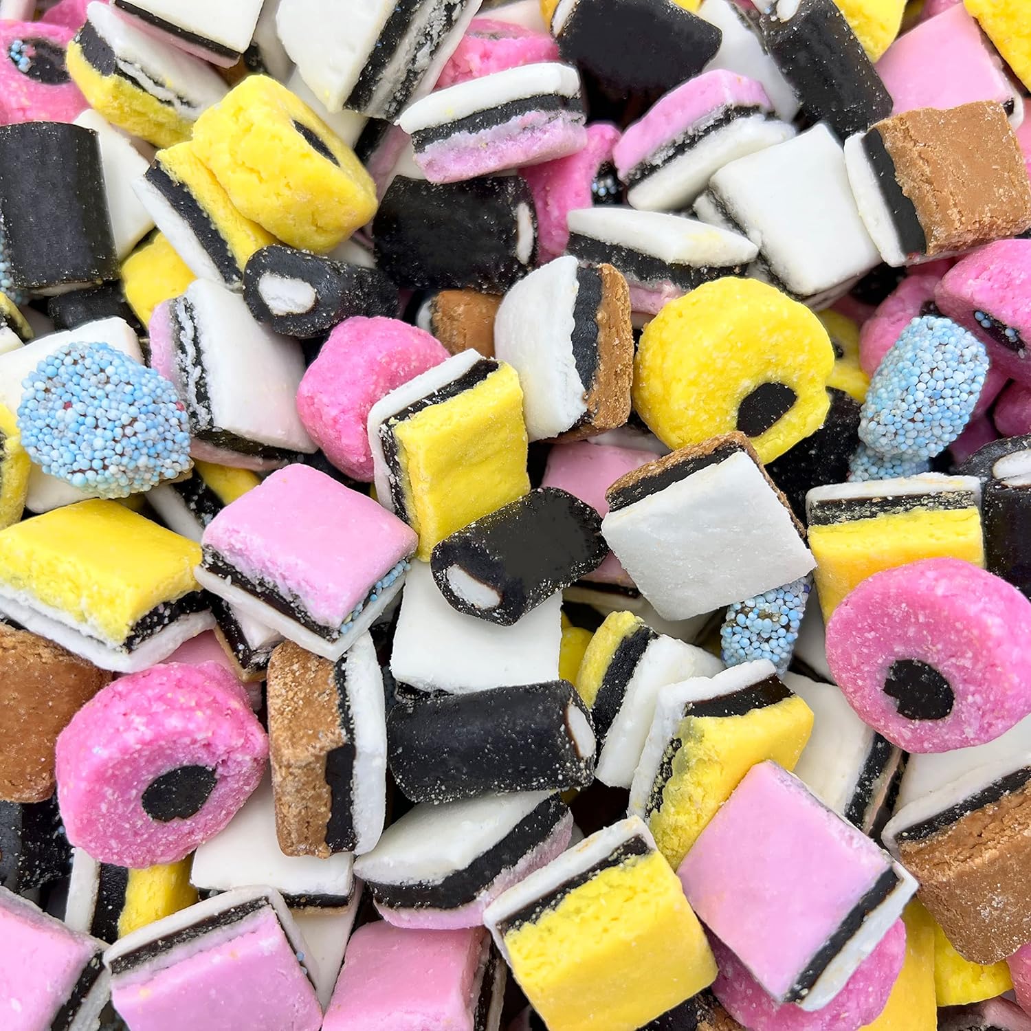 English Licorice Candy | 2 Pound Bag | Allsorts Licorice Mix | Gourmet English Candy Bulk | Old Fashioned Candy Assortment | Mixed Shapes and Textures