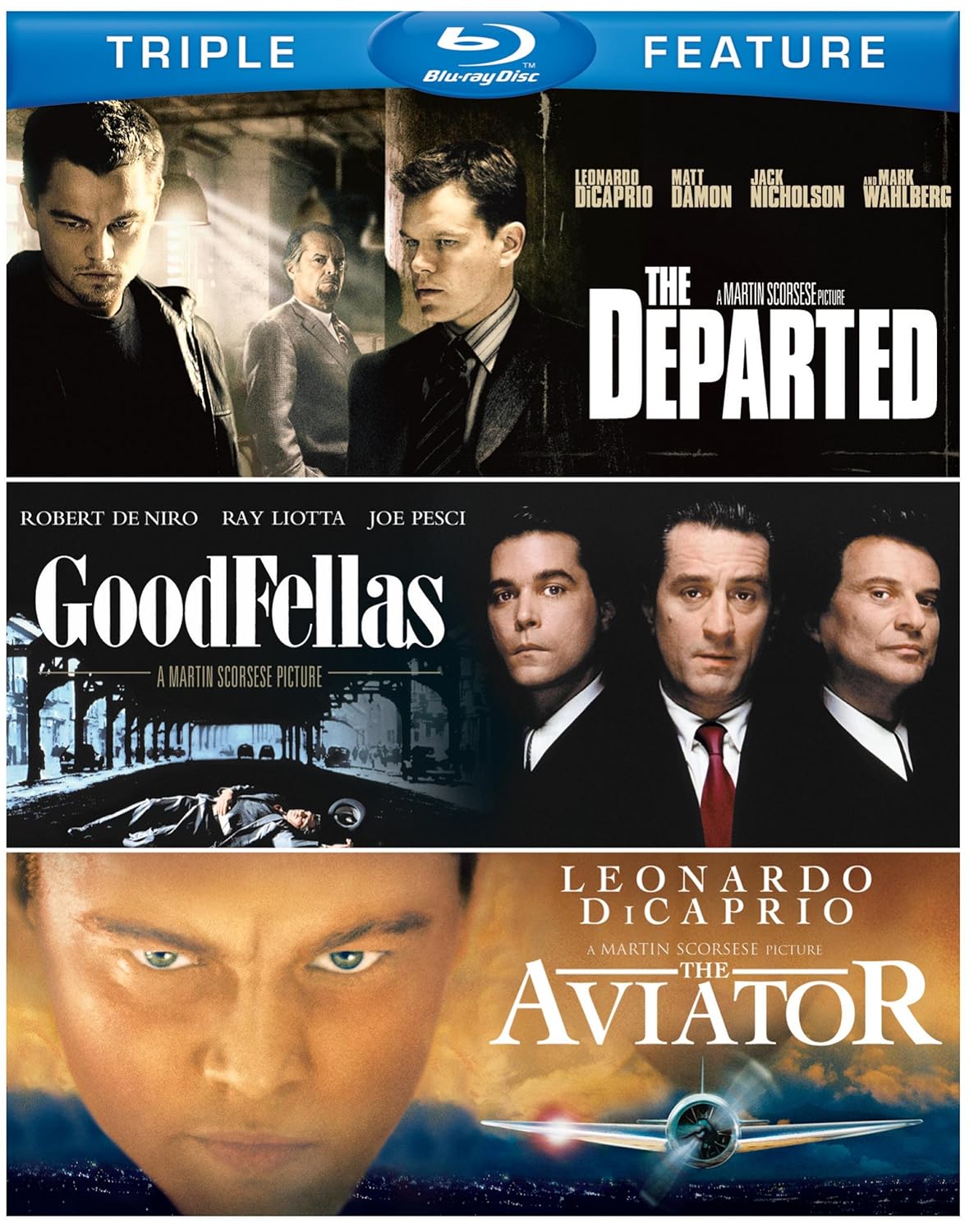 Departed / Goodfellas / Aviator (BD) (3FE)