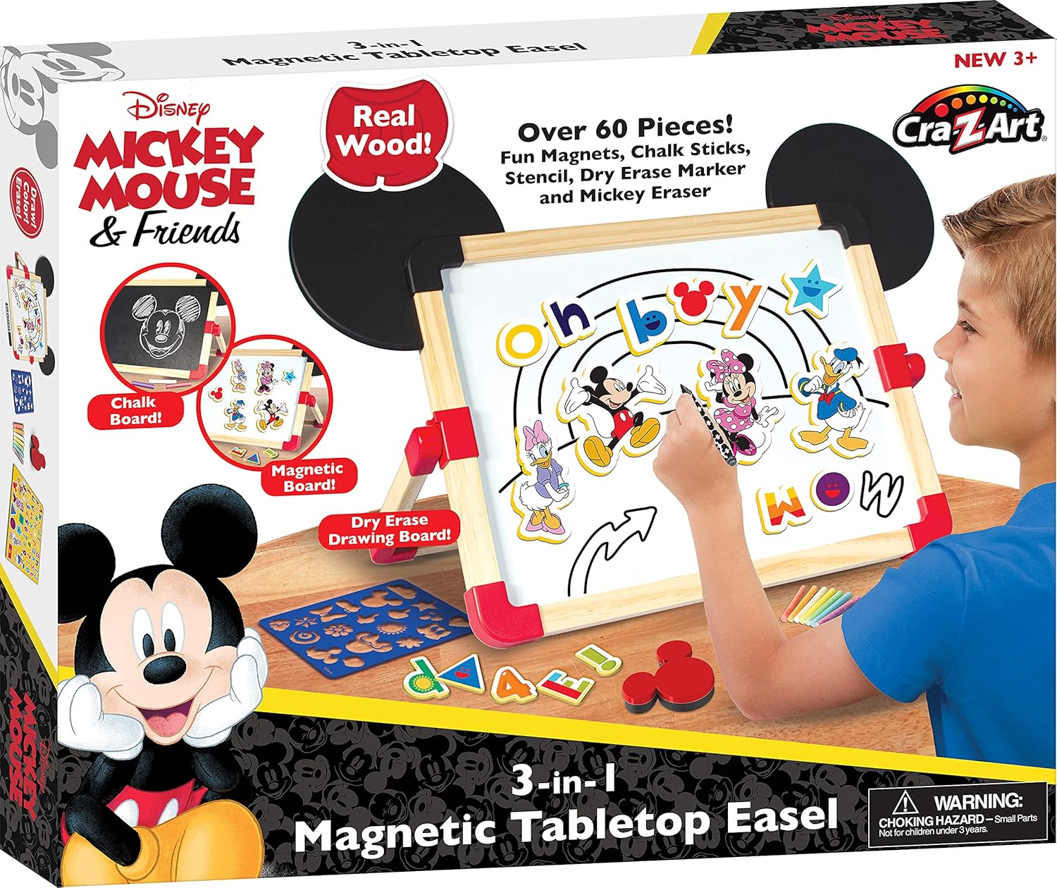 Disney Mickey and Friends 3 in 1 Magnetic Tabletop Easel