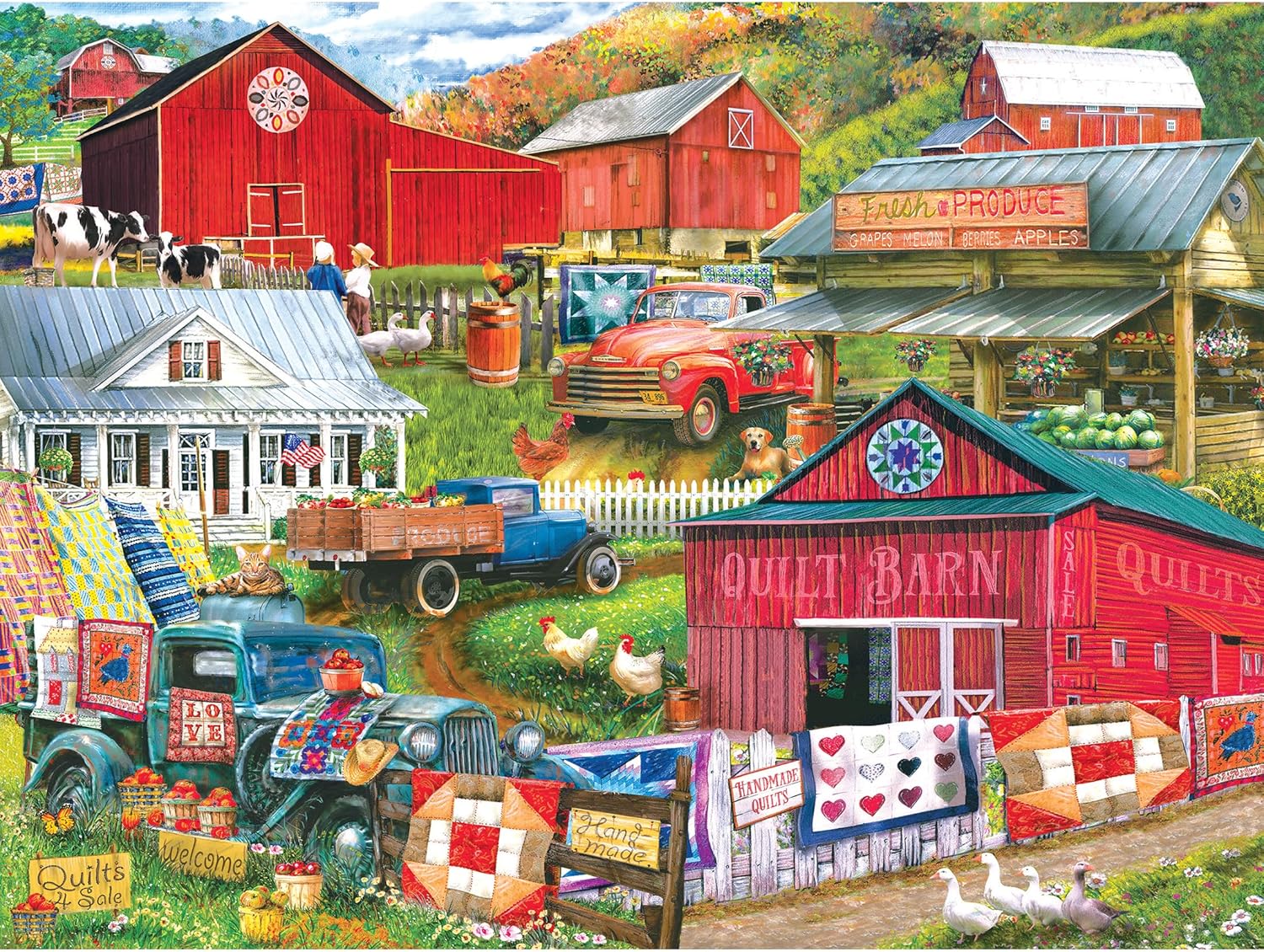 RoseArt - Puzzle Collector - Country Compilation - 300XL Piece Jigsaw Puzzle for Adults