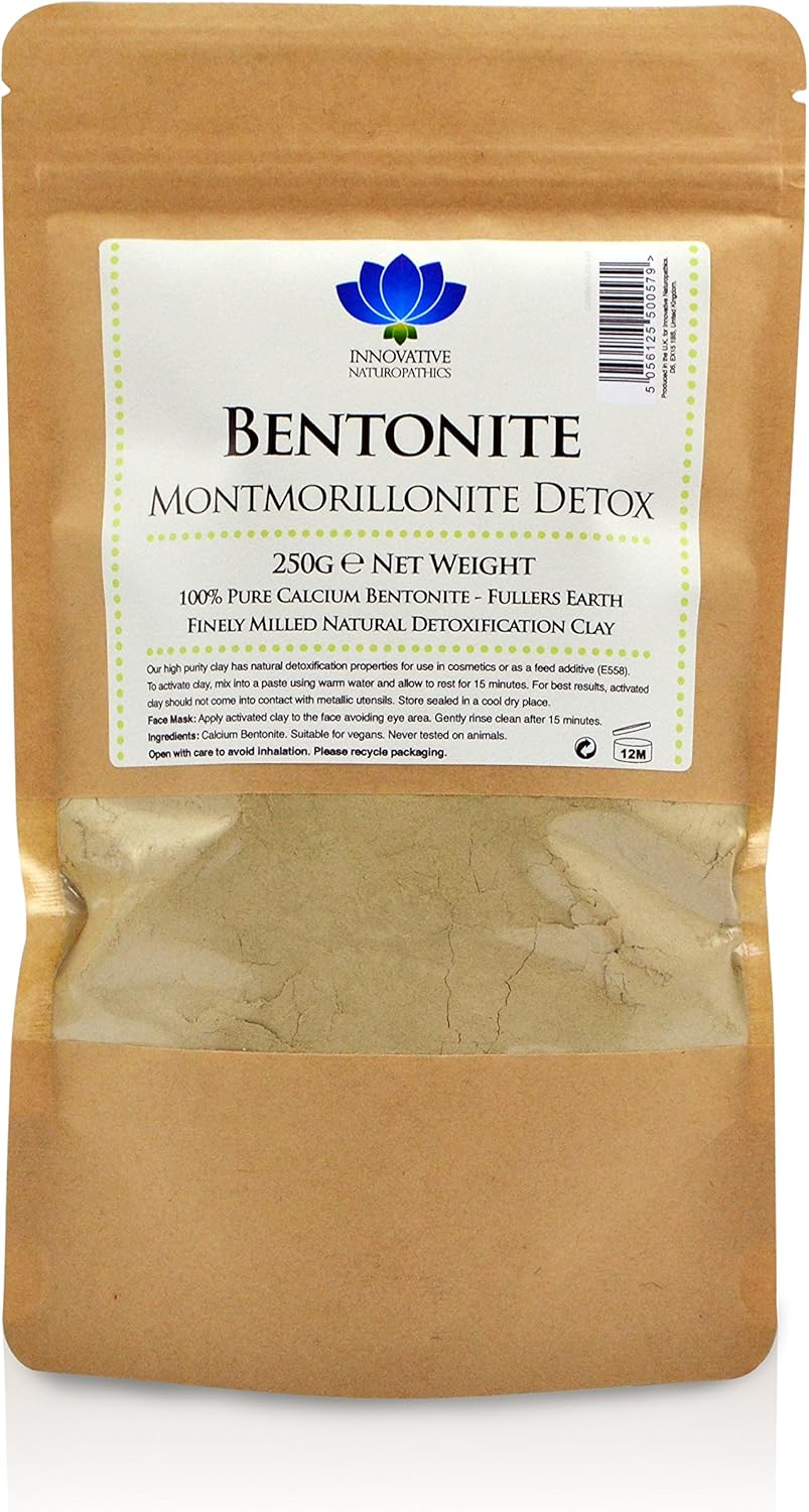 Bentonite Clay - 250g Packet - Pure Calcium Bentonite Detox