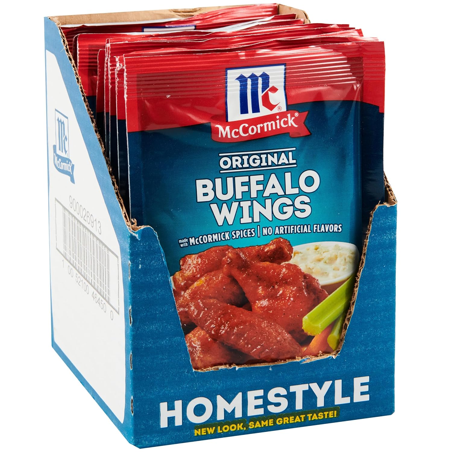 McCormick Original Buffalo Wings Seasoning Mix, 1.6 oz (Pack of 12)