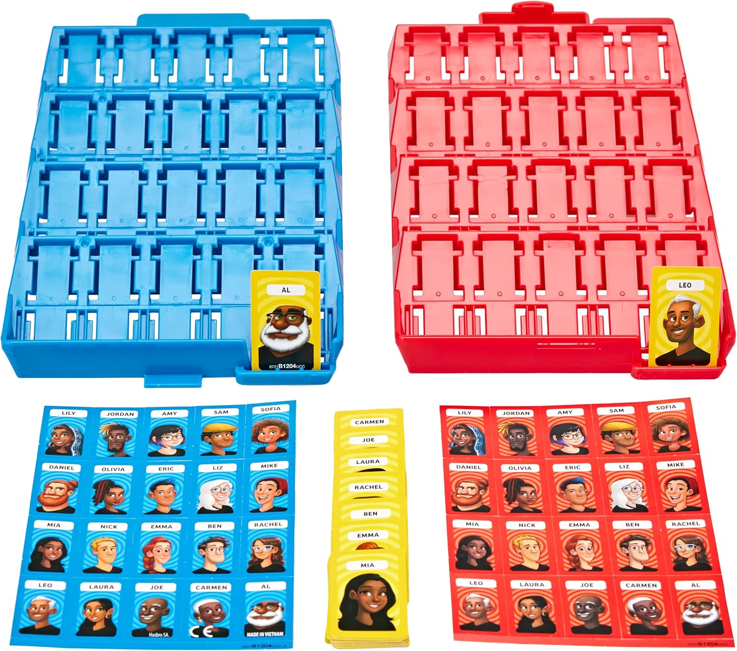 Hasbro Gaming Grab and Go Guess Who? Game, Original Guessing Game for Kids Ages 6 and Up, Portable 2 Player Game, Travel Game for Kids, Multicolor