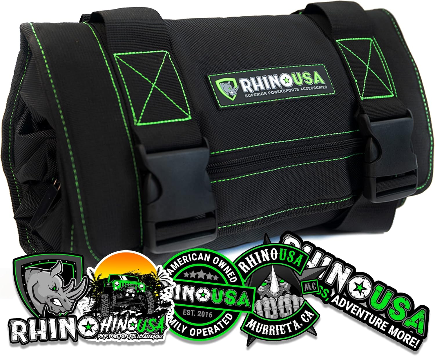 Rhino USA Tool Bag Roll - Heavy Duty Canvas Organizer for Tools