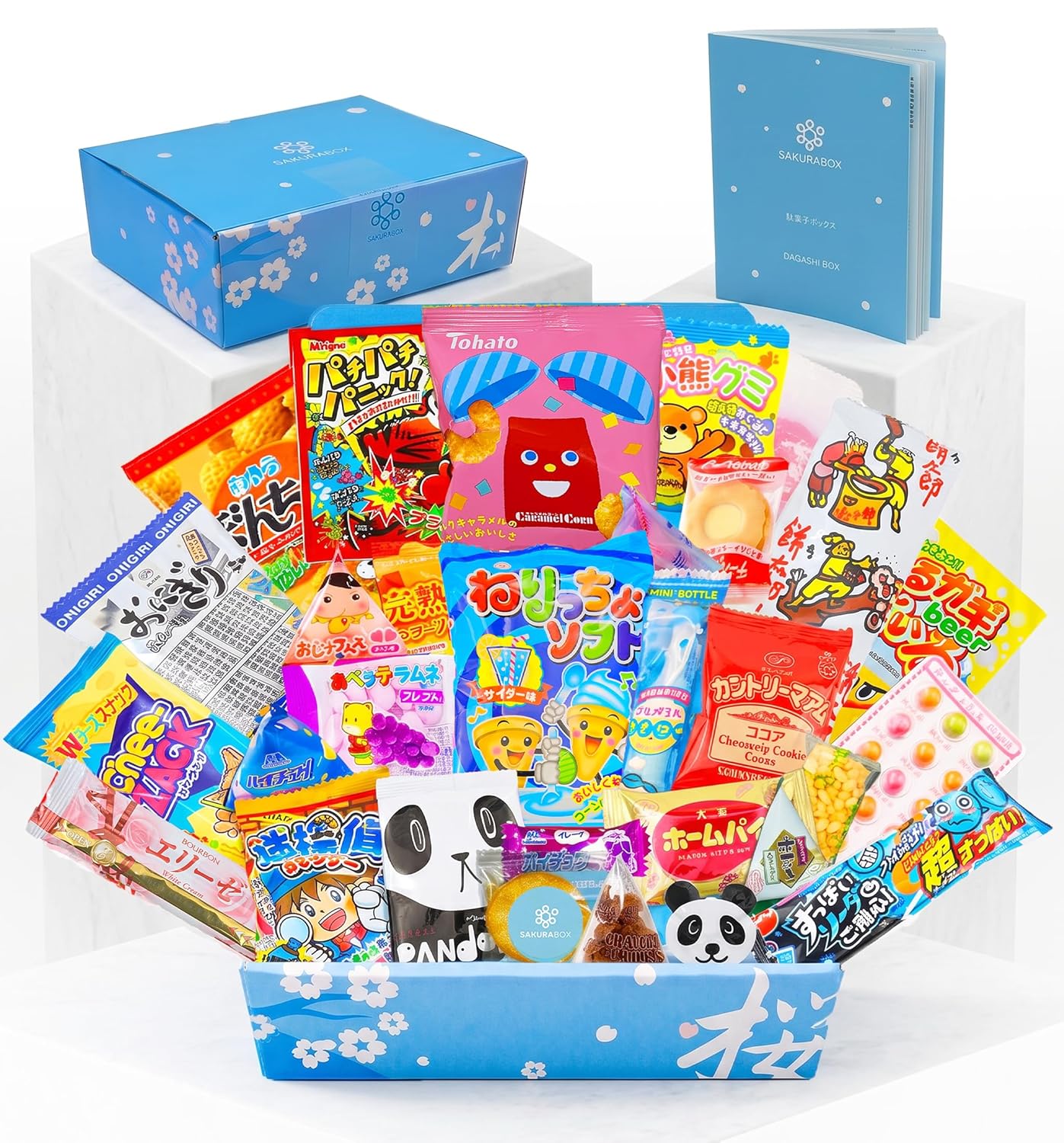 Japanese Snacks & Candy | Sakura Box 30 Piece Dagashi Gift Box Set