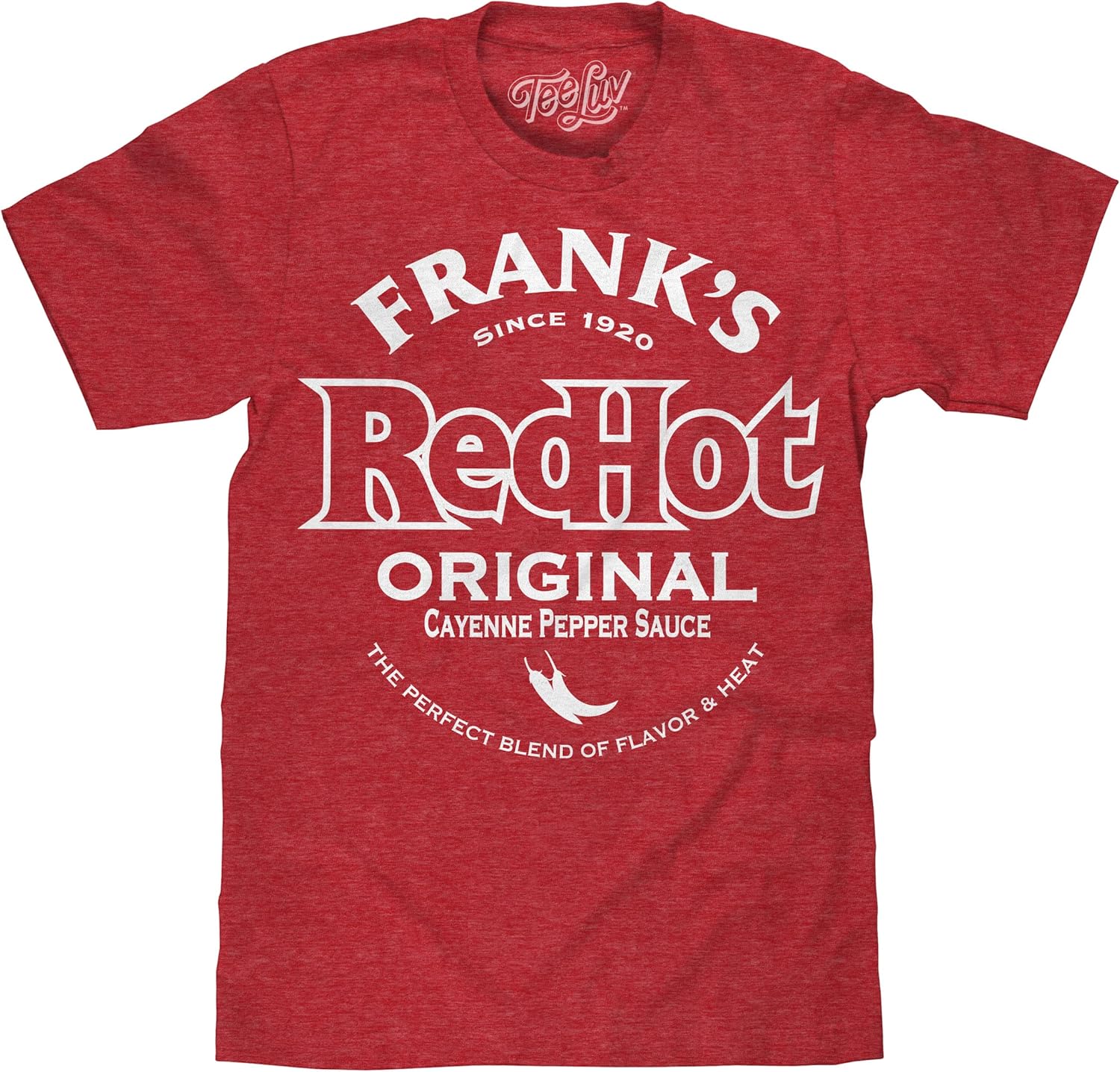 Tee Luv Men's Frank's RedHot Shirt - Frank's Original Cayenne Hot Sauce T-Shirt