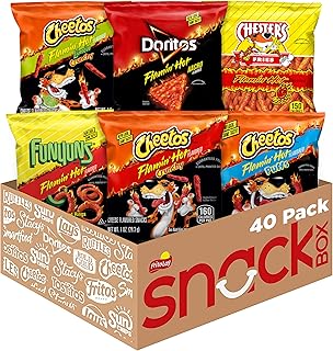 Frito Lay Flamin' Hot Mix, Variety Pack (Pack of 40), Packaging May Vary