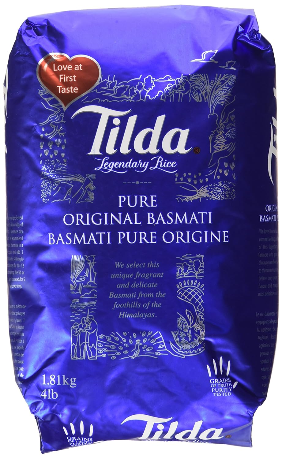 Tilda Legendary Rice, Pure Original Basmati, 4 Pound