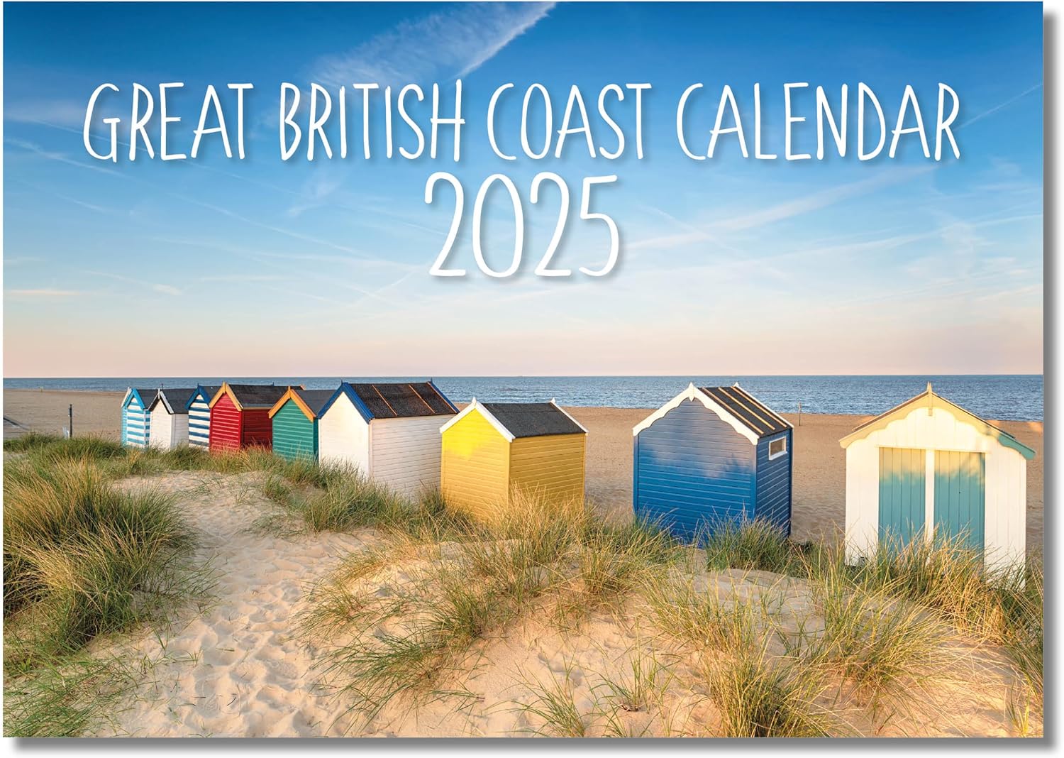 2025 A4 British Coast Calendar UK. One Month to View. A3 when open. Wall Calendar 2025 by Absolutely Yours.