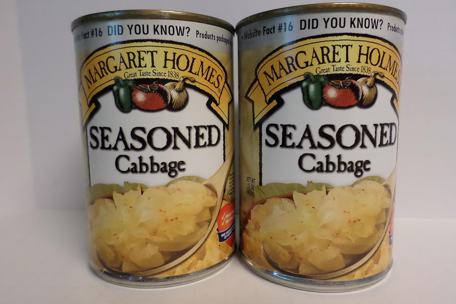 Margaret Holmes Seasoned Cabbage, Pack of 2, 15oz. Cans