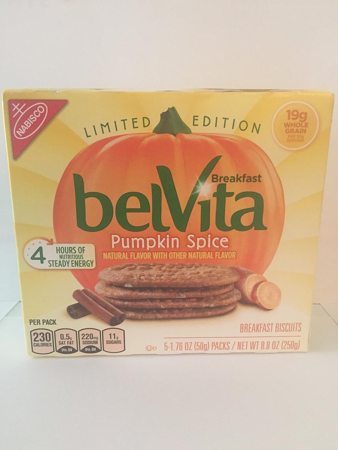 Belvita breakfast biscuit - Pumpkin Spice 5ct - limited edition - (Pack of 4)