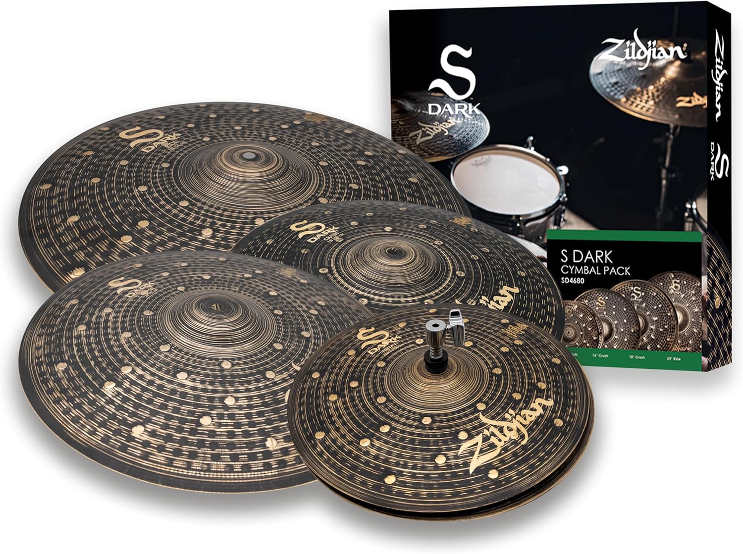 Zildjian S Dark 5-piece Cymbal Pack