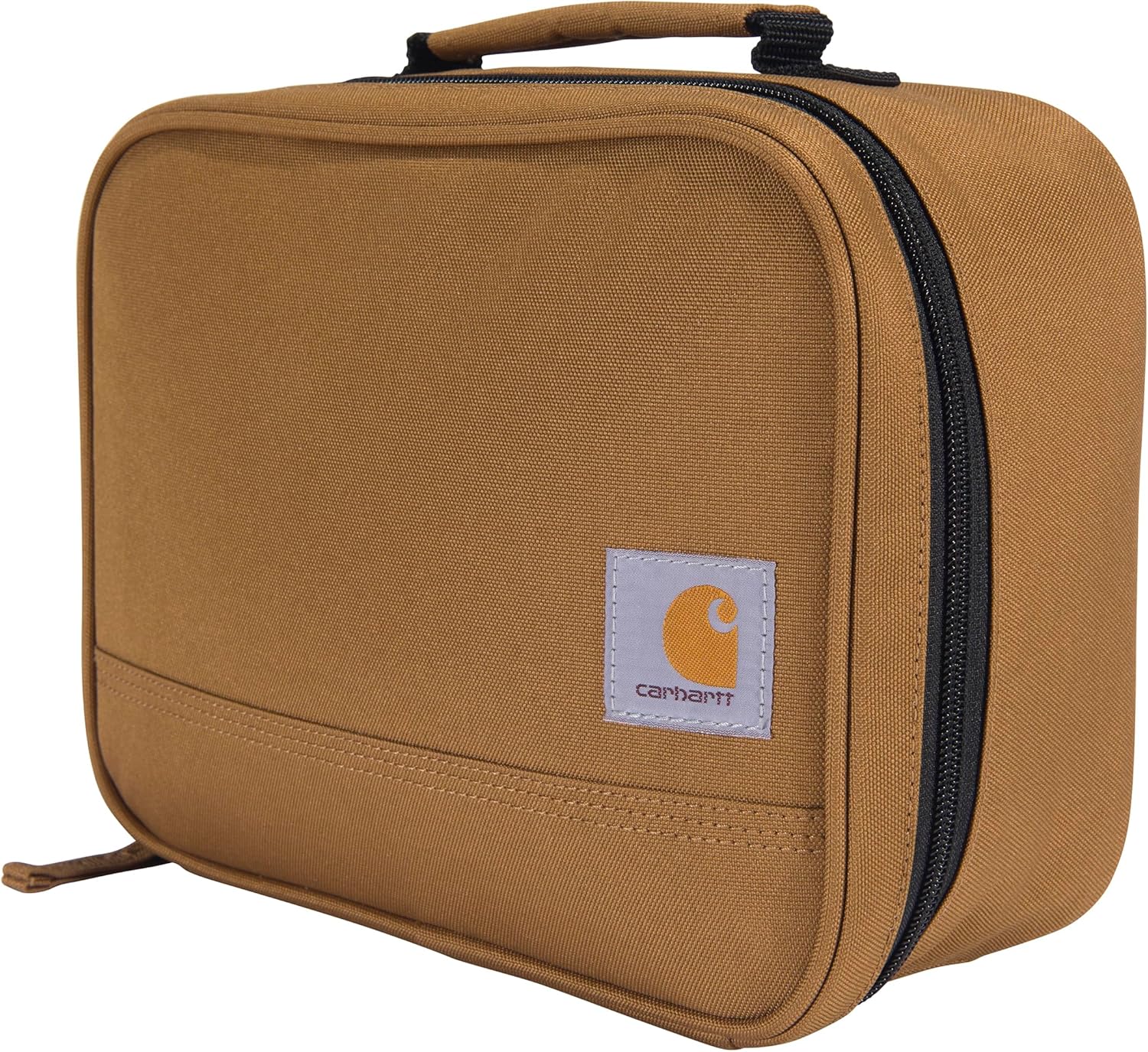 Carhartt Insulated Lunch Cooler For Men and Women, Fully Insulated Lunch Pale for Work, Outdoor, and Everyday Use, 4 Can (Carhartt Brown)