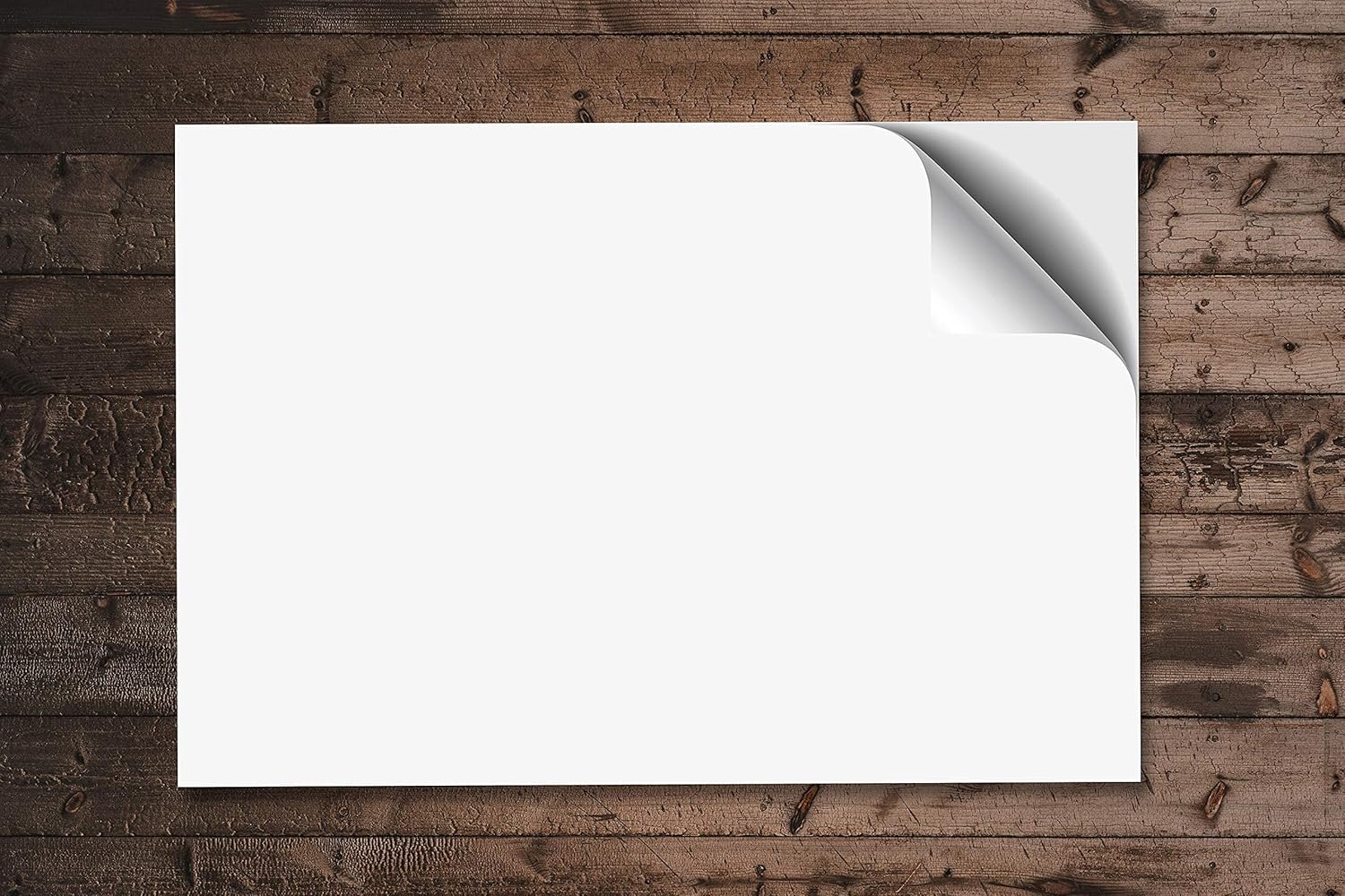A3 Plain Unprinted Desk pad, 90gsm Thick Paper, 50 Sheets per pad glued at The Bottom to Help Prevent Curling with Strong Grey Backboard