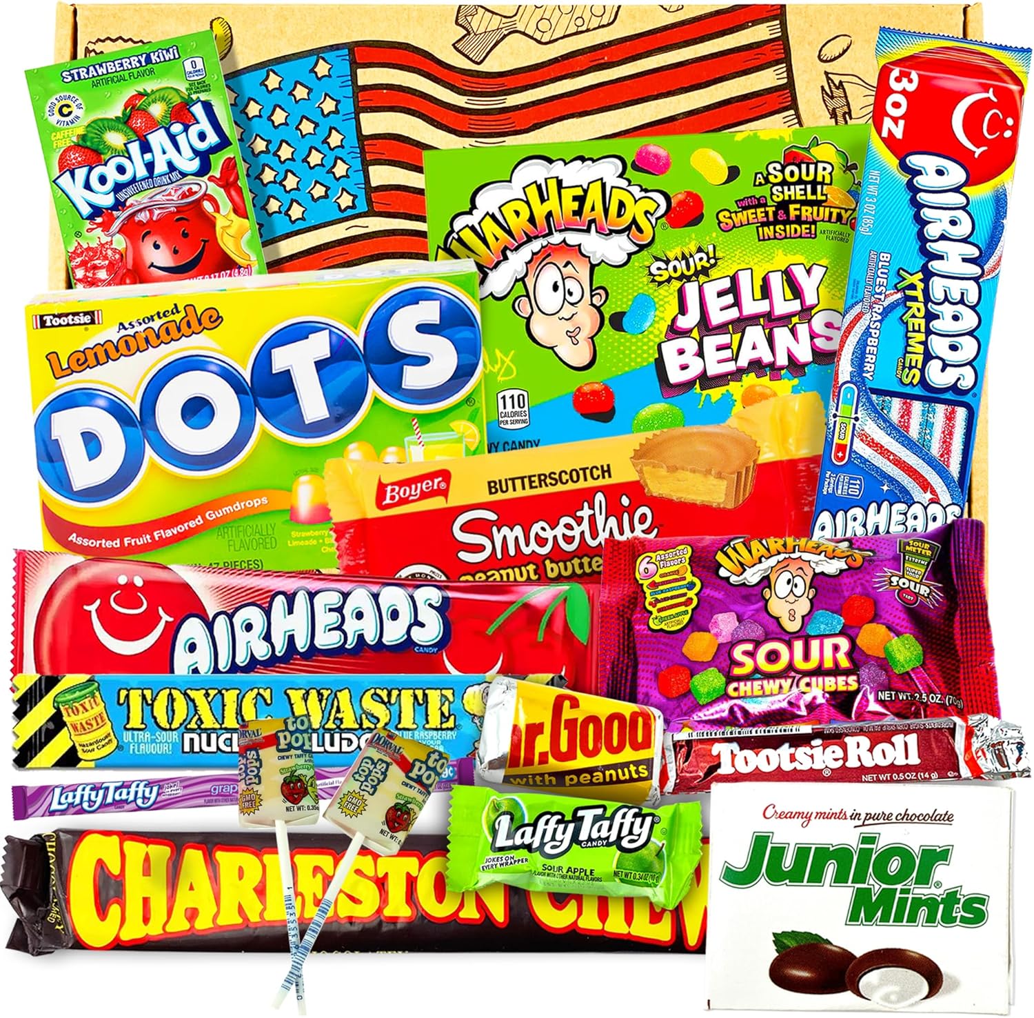Heavenly Sweets | American Sweets Gift Box | Candy Sweet Box | USA Sweet Hamper Chocolate | Assorted Hamper for Children Adults Birthday Anniversary Fathers Day Mothers Day Easter Selection