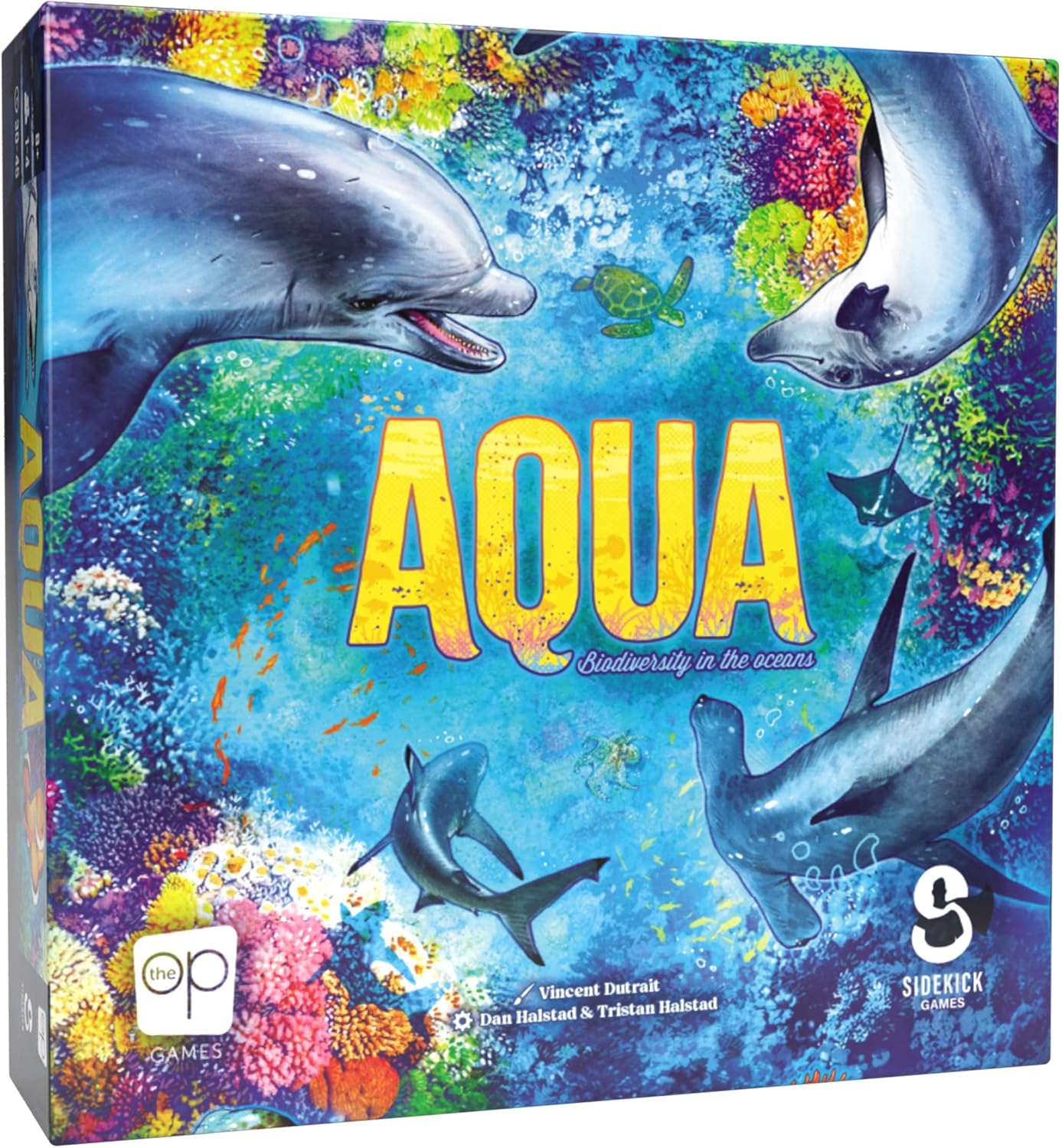 USAOPOLY | Aqua | Tile Board Game | Ages 8+ | 1-4 Players | 30-45 Minutes Playing Time