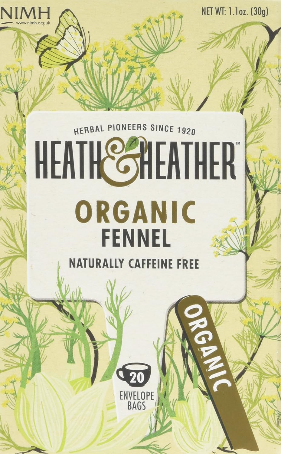 Heath & Heather Fennel Tea Bags (Pack of 6, Total 120 Teabags)