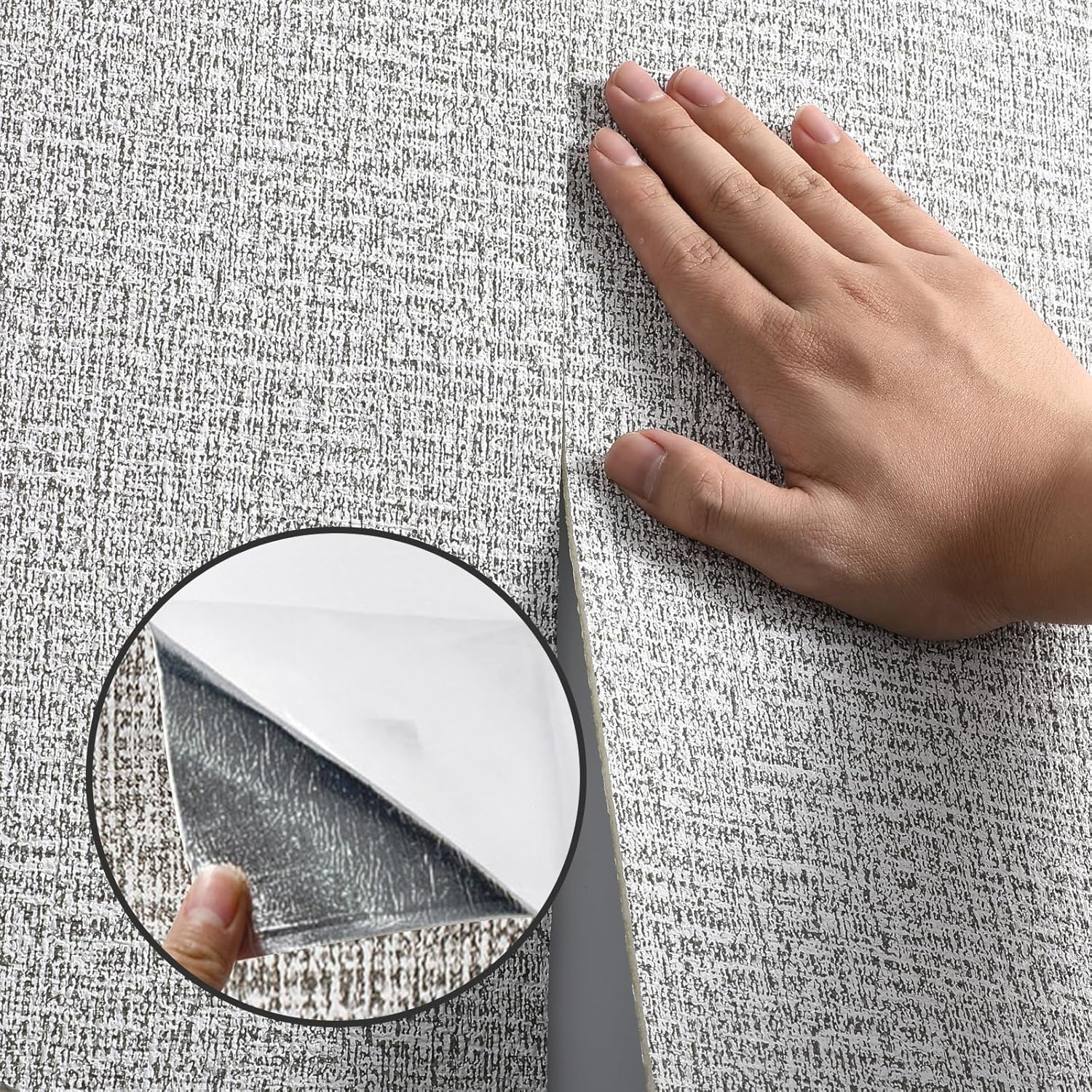Trafagala 3mm Thicken Dark Grey 3D Wall Panels Self Adhesive Embossed Peel and Stick Textured Wallpaper Waterproof Foam for Kitchen, Living Room, Kids Bedroom, Ceilings, Bathroom