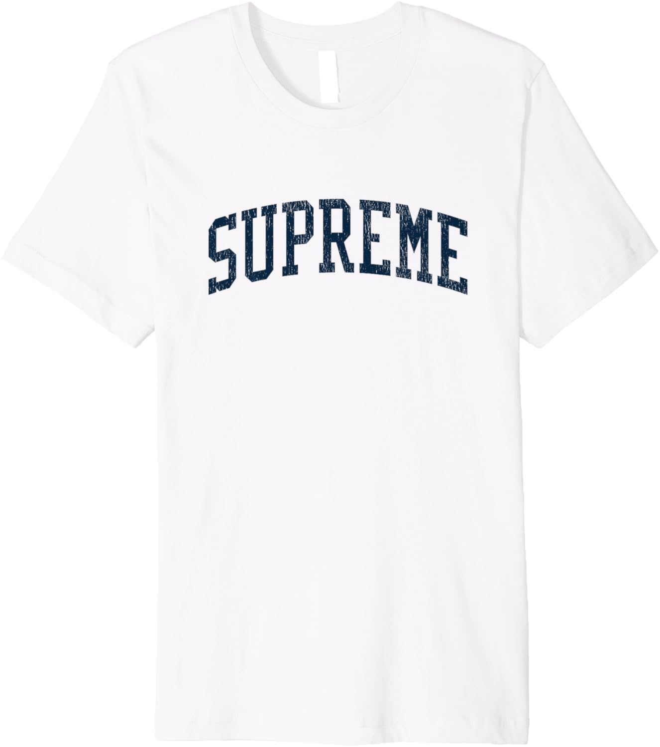 Supreme LA Vintage Athletic Sports JSN2 Navy Print Premium T-Shirt