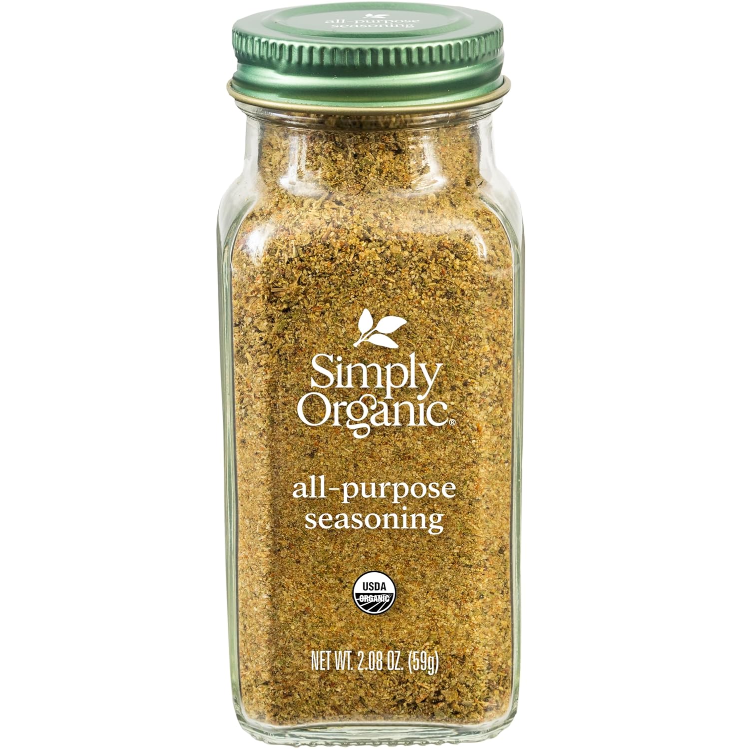 Simply Organic All-Purpose Seasoning Blend, 2.08 Ounce Jar, Great on Chicken, Steak, Beef and More