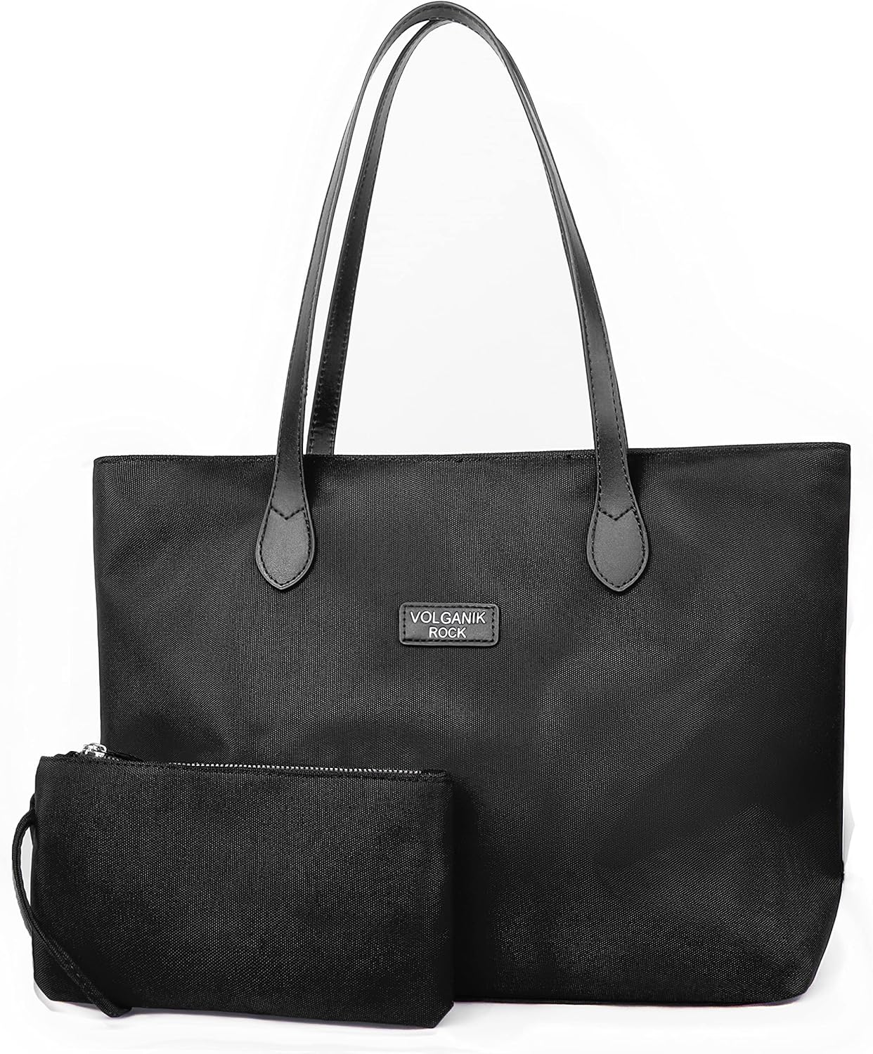 VOLGANIK ROCK Tote Bags for Women, Large and Lightweight Handbags for Women Water Resistant Nylon Shoulder Bag for Women Ladies Work Bags Shopping Bag Travel Bag Beach Bag School Bag