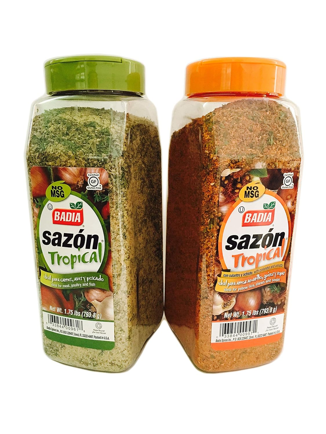 Badia Combo Pack Sazon Tropical All Purpose Seasoning 1.75 lbs Each, Pack of 2