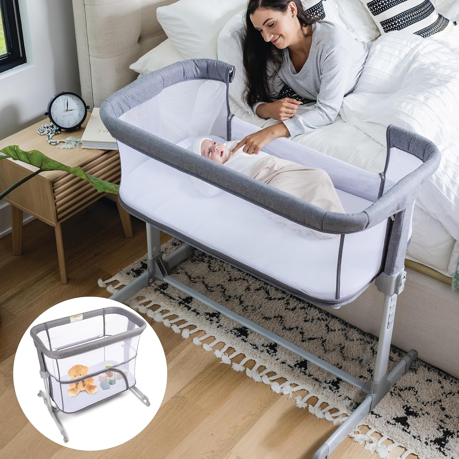 KoolerThings Adjustable, Fabric Metal, Grey-mesh, 33x20x33
