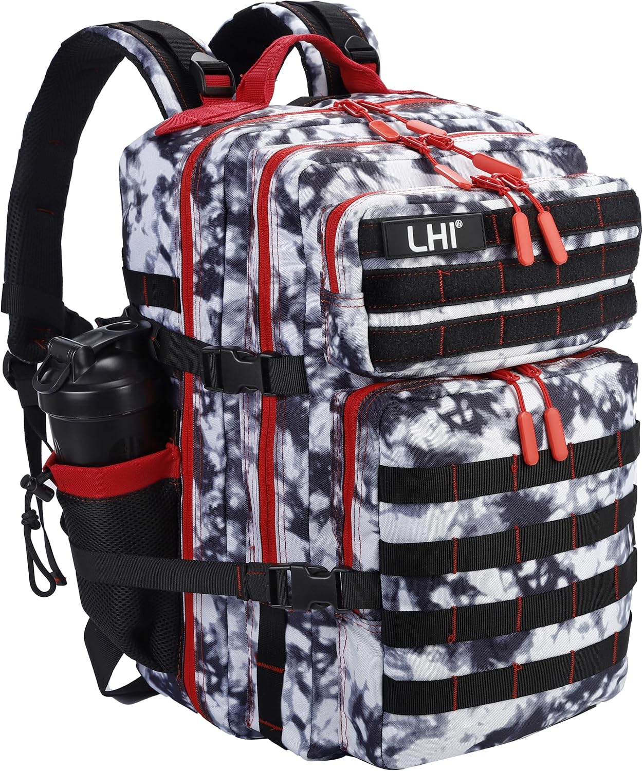 LHI Military Tactical Backpack for Men and Women 45L Large waterproof Rucksack for School, Hiking, Trekking, Hunting
