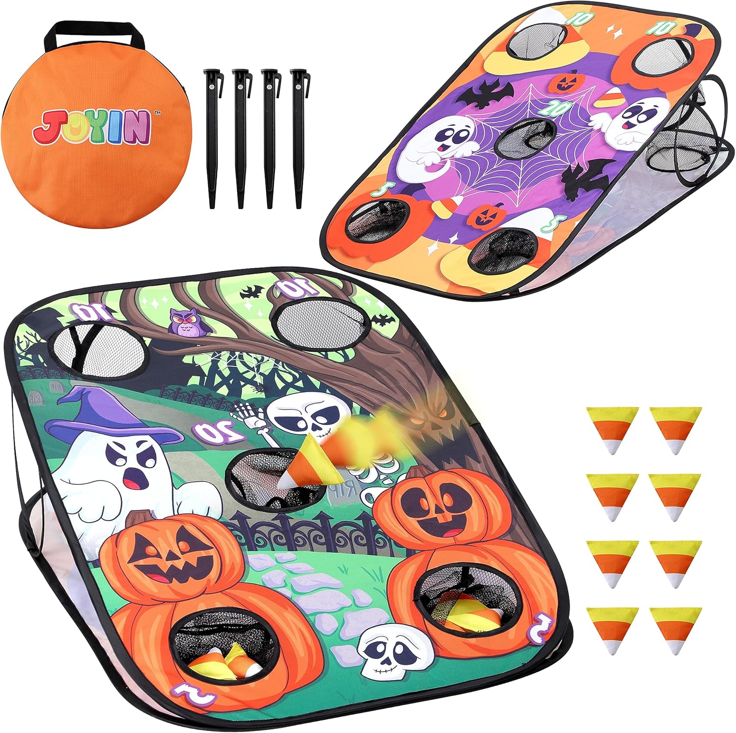 JOYIN Halloween Toss Game Board with Bean Bag for Kids Outdoor Toys, Halloween Party Favor, Beach Yard Outdoor Activities, Family Party Supplies,Camping Outside Play Toy