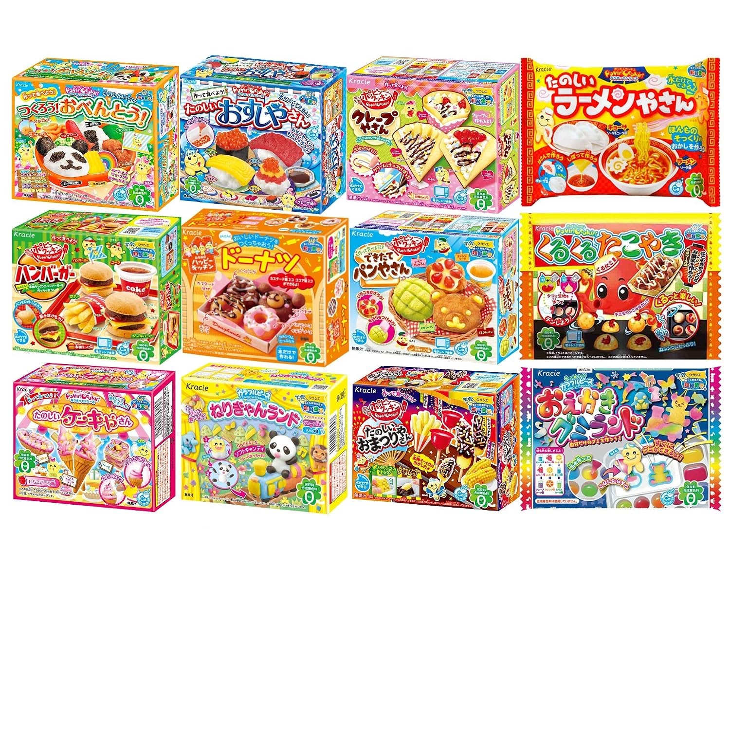Popin' Cookin' Series Randomly 10pcs Selection Assortment SET Japanese DIY Candy Ninjapo