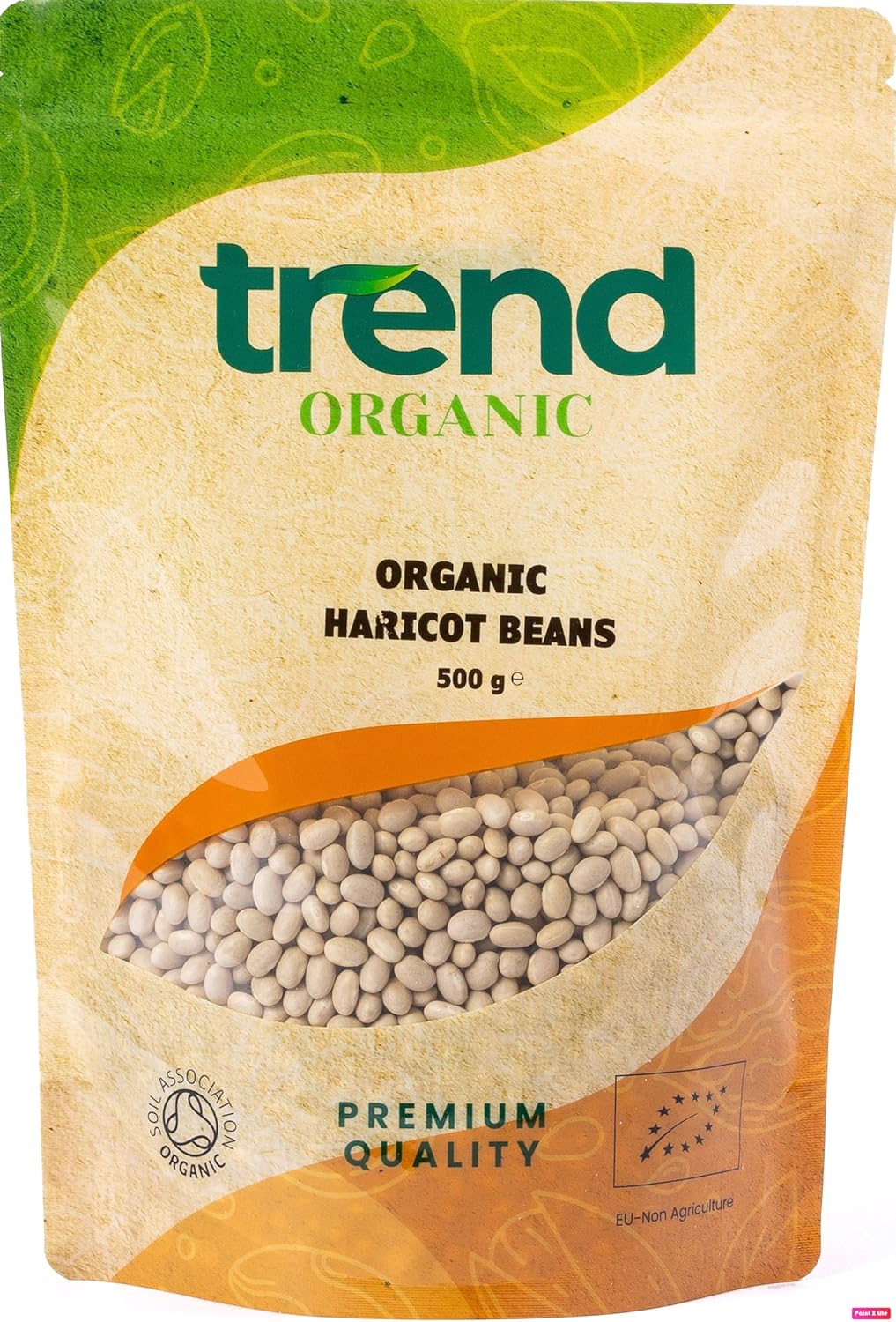 Trend Organic Haricot Beans Ideal for Salads, Soups, and Dips - Mild and Creamy - Rich in Protein and Dietary Fibre, Vitamins and Minerals - Certified Organic, Vegan, Non-GMO, No Additives, 500g