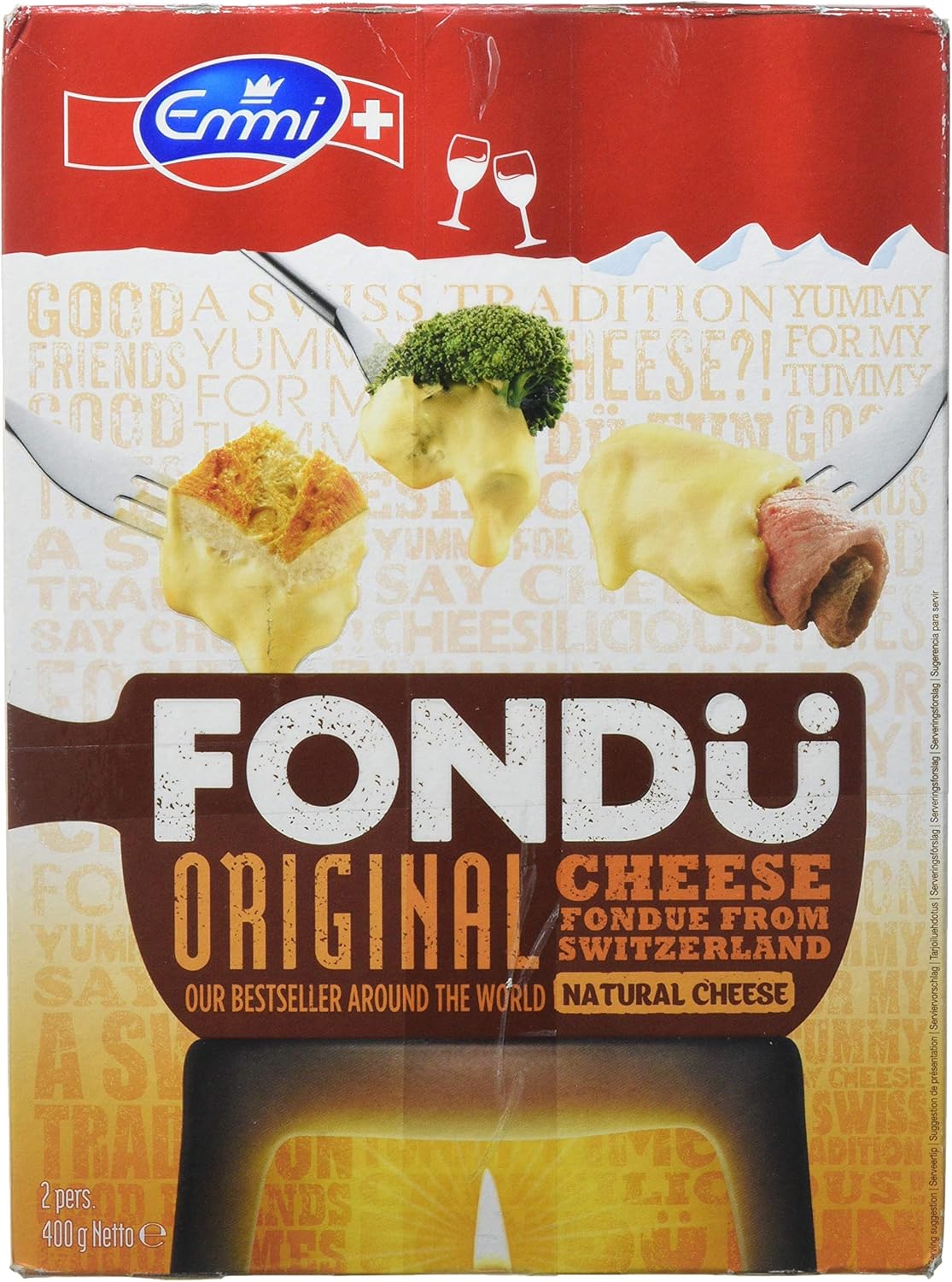 Emmi Cheese Fondue Original 800g 2x400g Pack